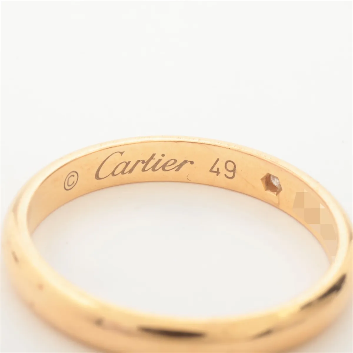 Wedding 1P Diamond Ring 750 (PG) 2.2g 49 EHE888 — view 3