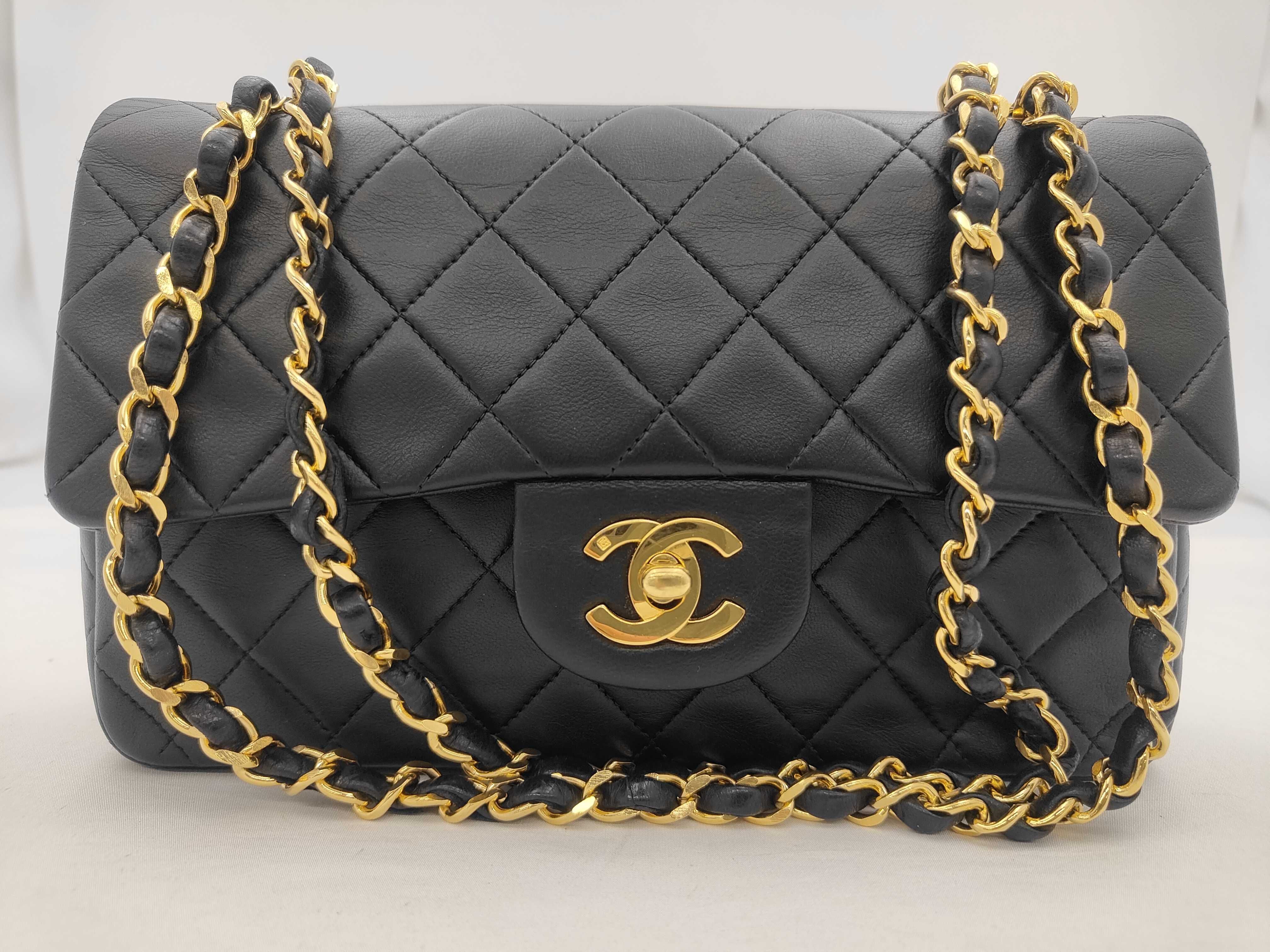 Matelassé Double Flap Shoulder Bag, Black, No. 3