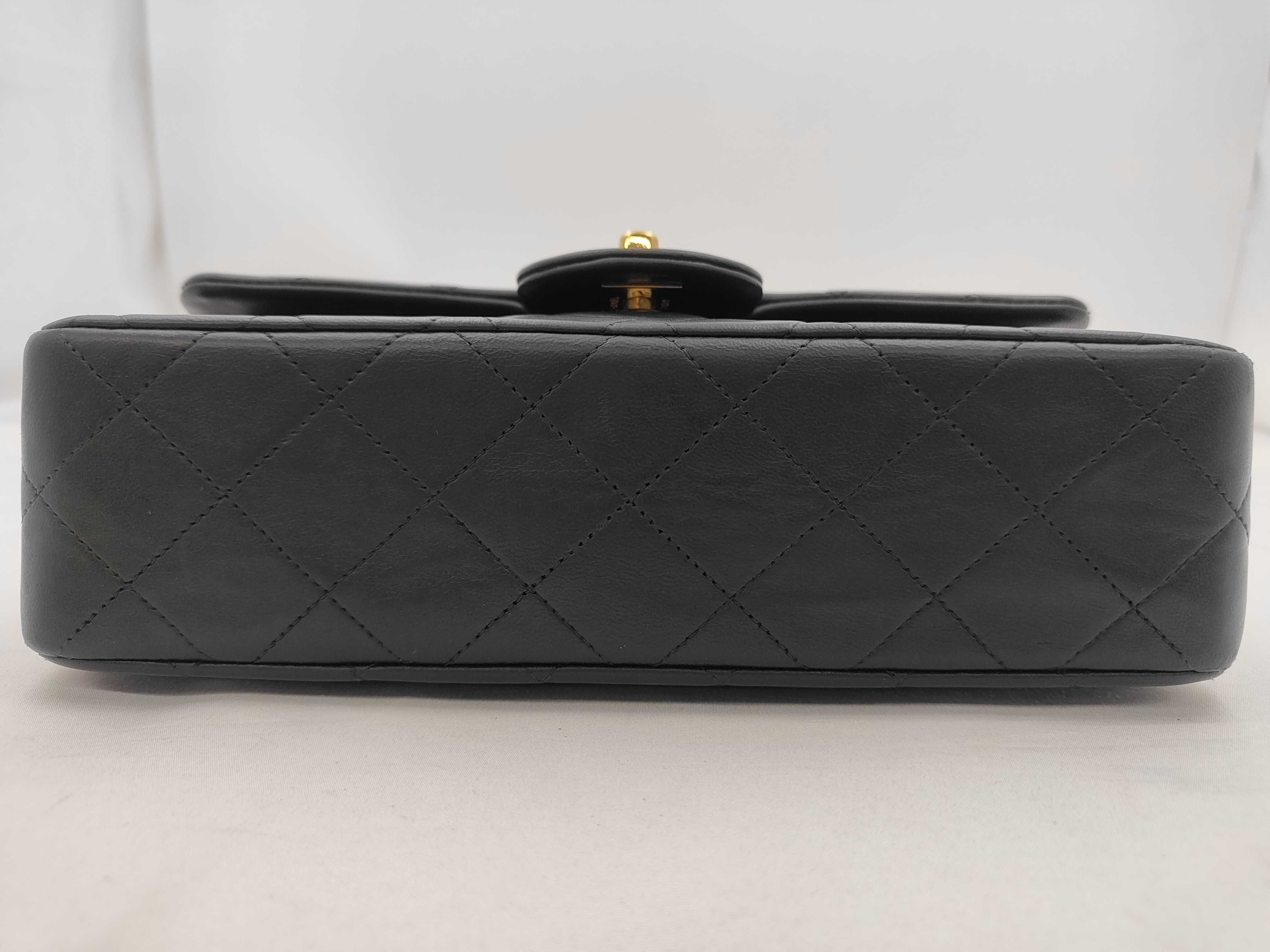 Matelassé Double Flap Shoulder Bag, Black, No. 3 — view 7