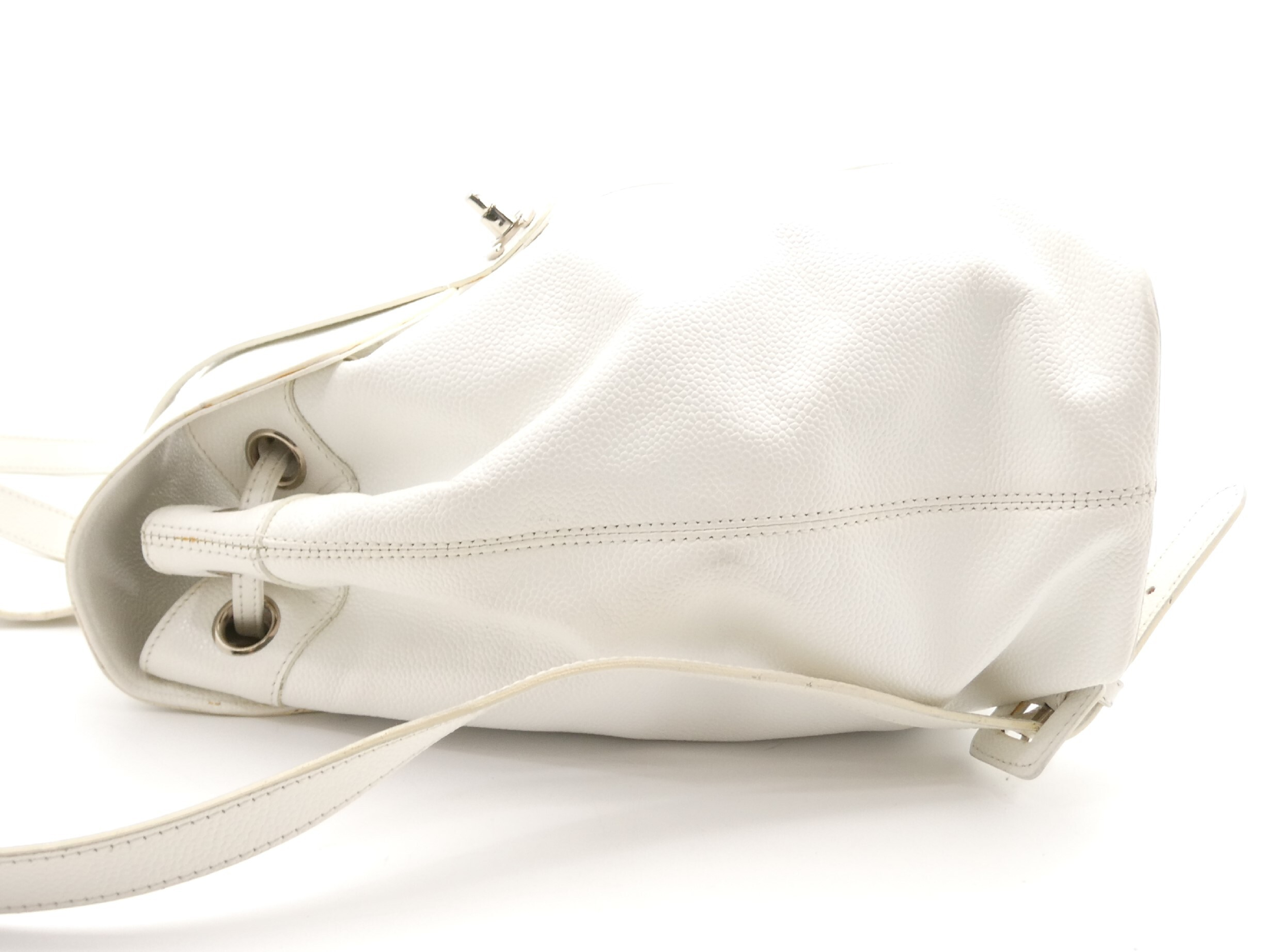 Caviar Skin Coco Mark Turnlock Backpack — view 3