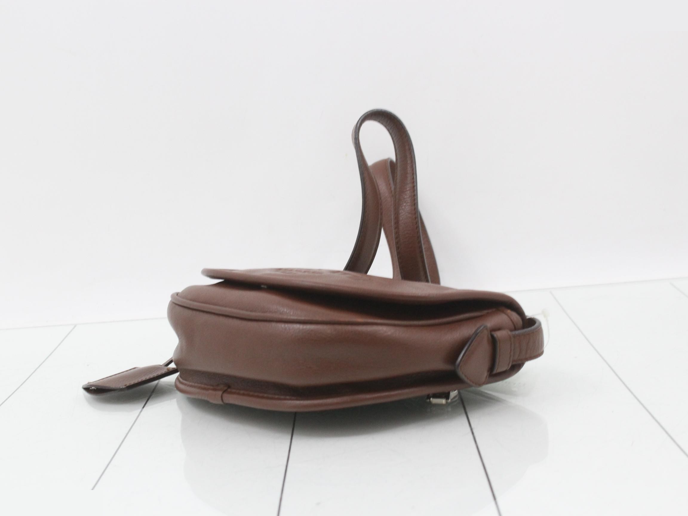 Heritage dark brown cloth bag — view 6