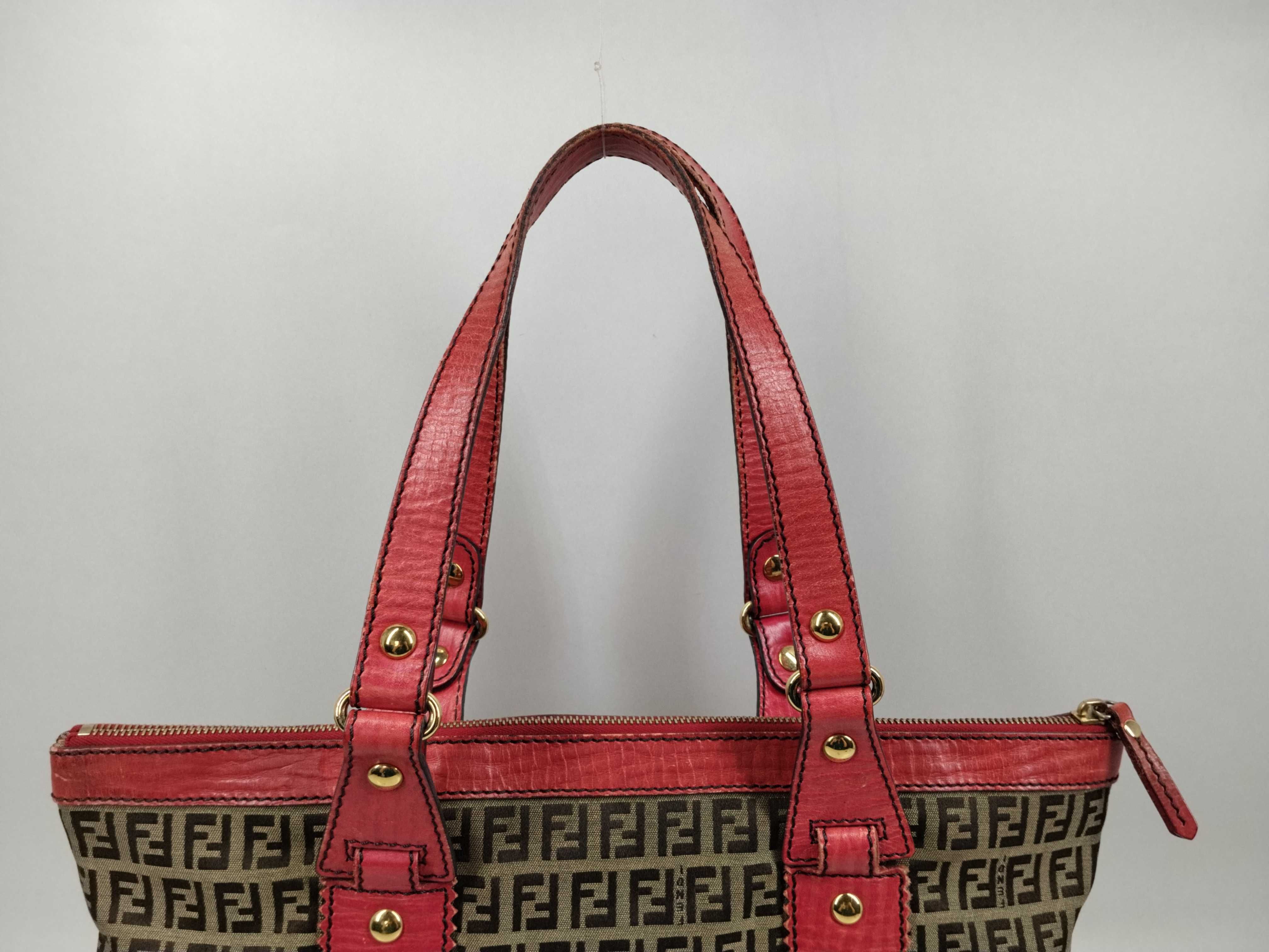 tote bag, Zucchino leather canvas tote bag — view 4