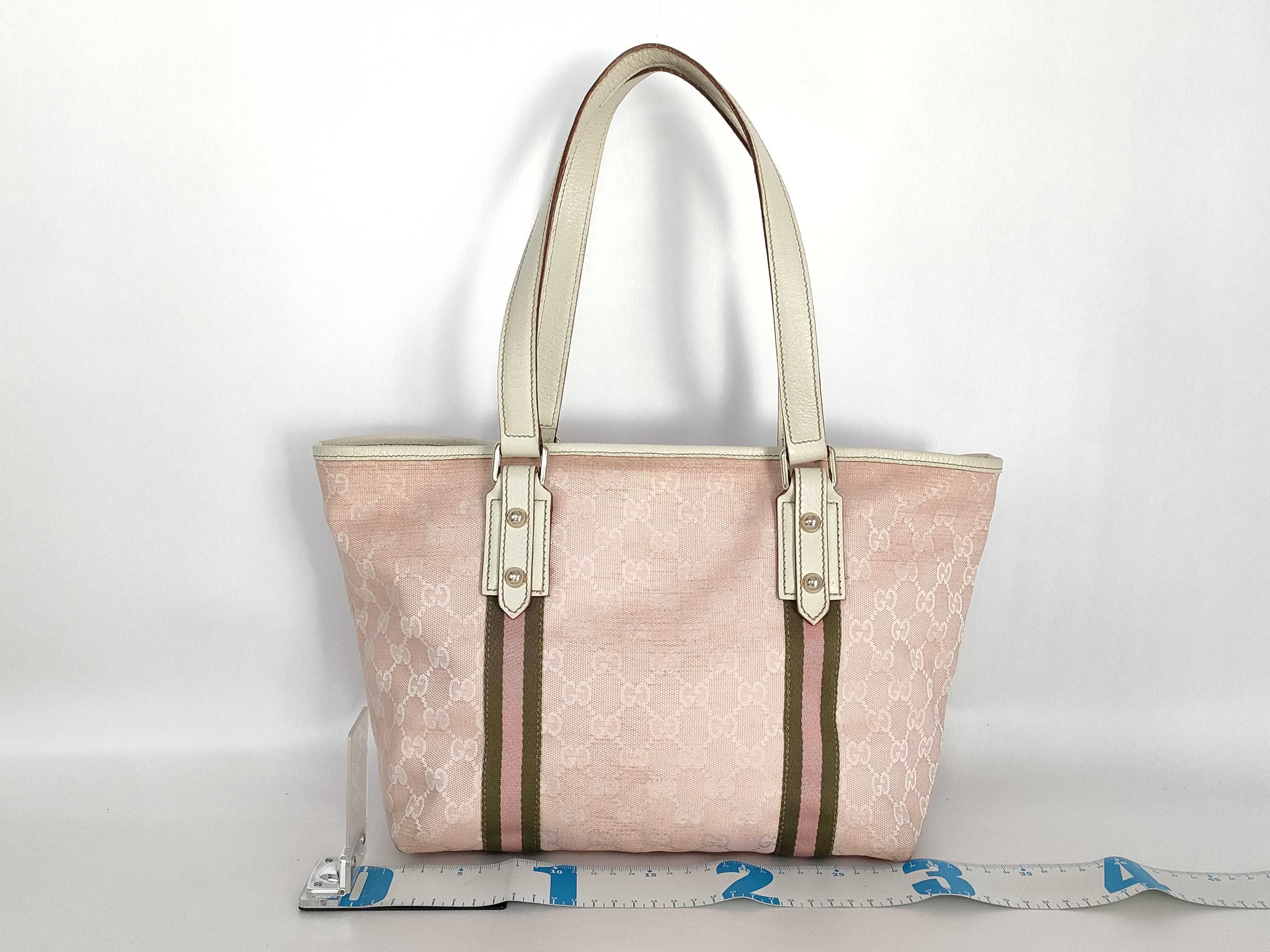 GG Canvas Tote Bag 137396 Pink — view 2