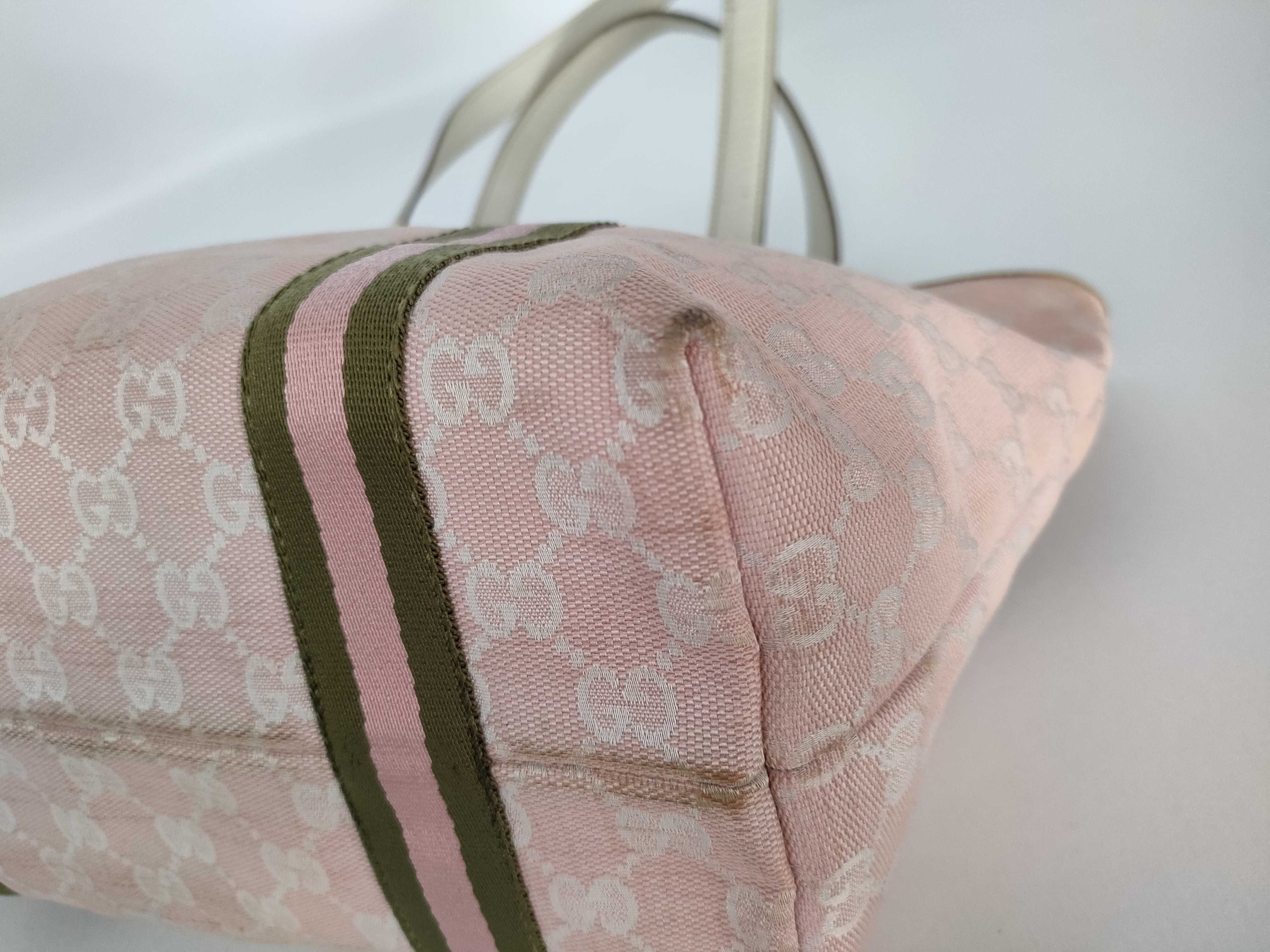GG Canvas Tote Bag 137396 Pink — view 6