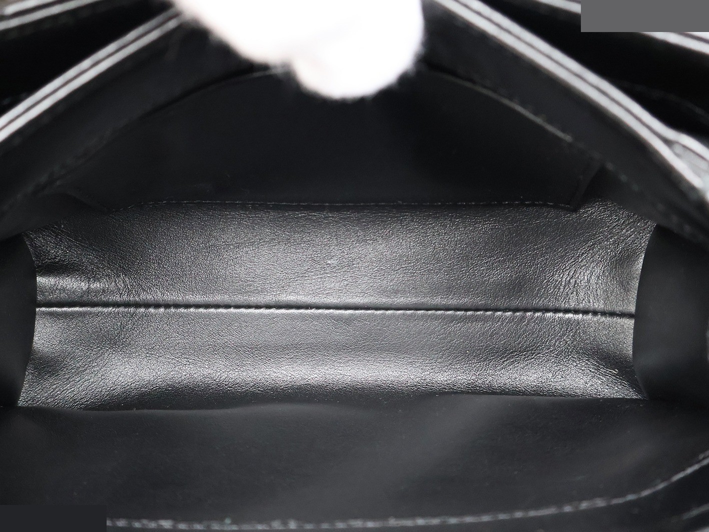 Matelassé Lambskin 2-Way Chain Shoulder Bag, Black — view 12