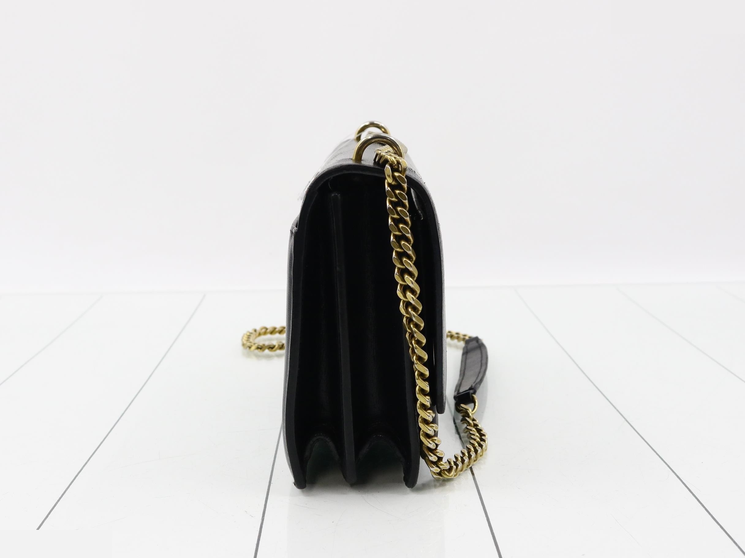 Sunset Leather Chain Shoulder Bag — view 4
