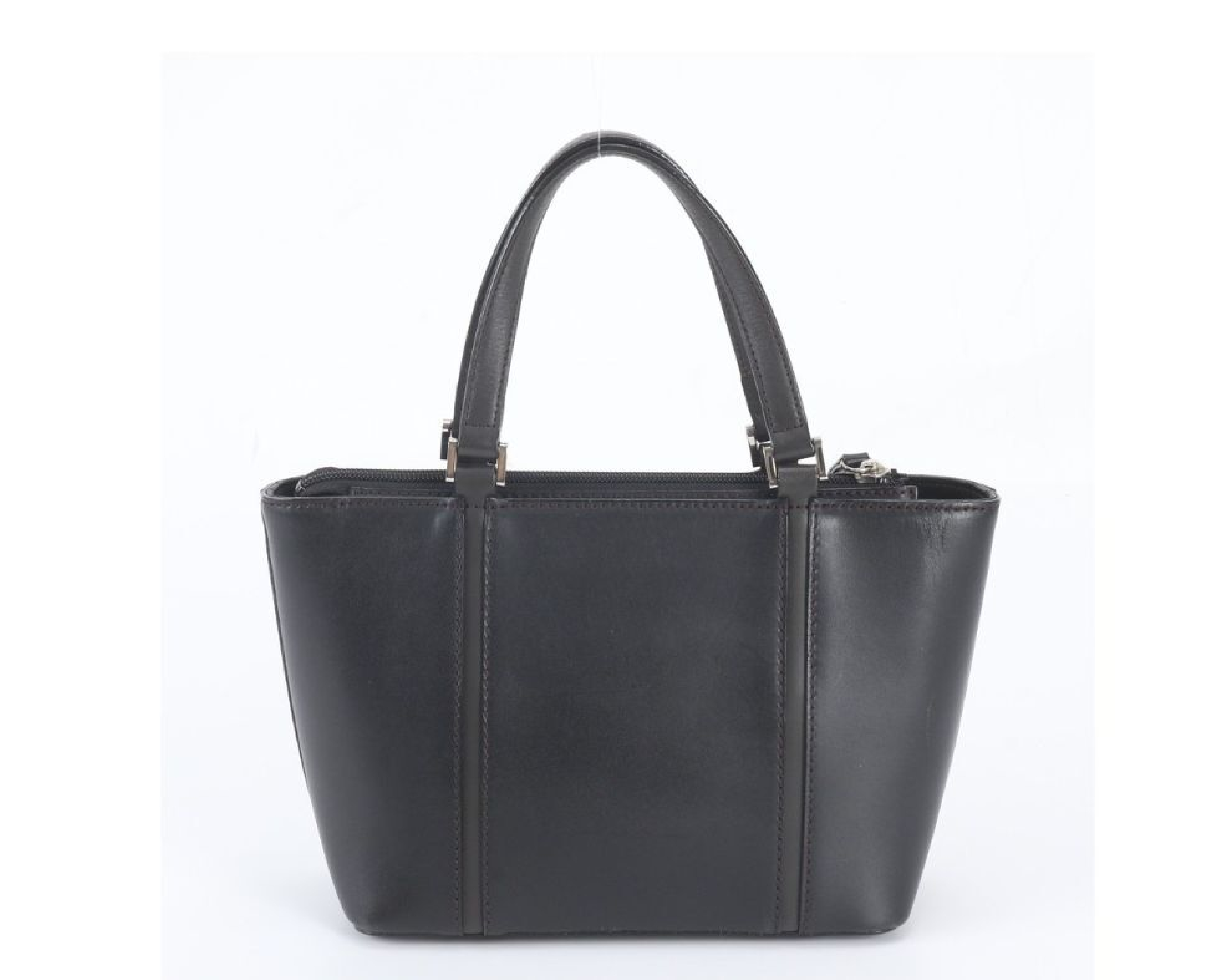 Nova Check Leather Handbag with Check Interior — view 2