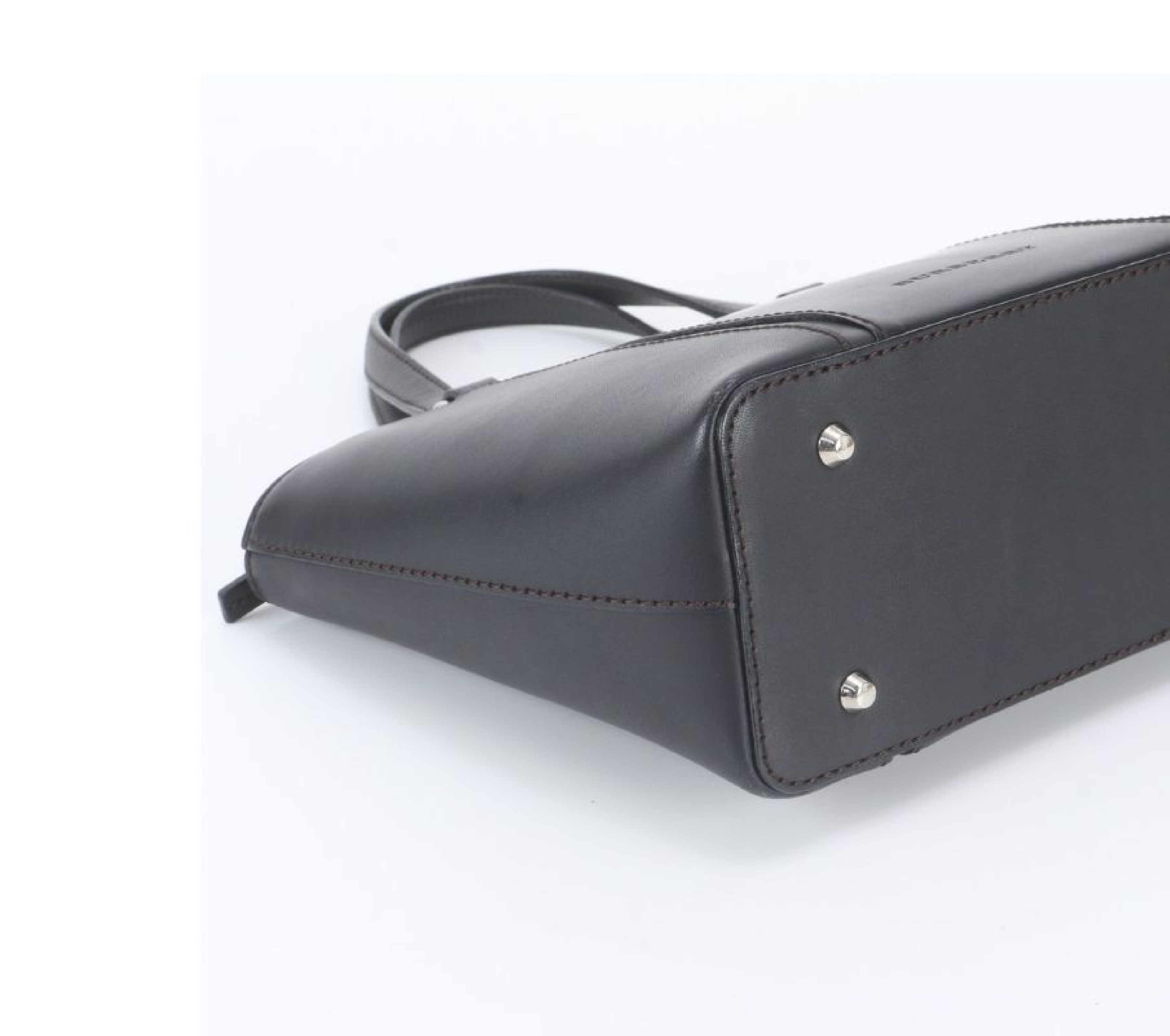 Nova Check Leather Handbag with Check Interior — view 4