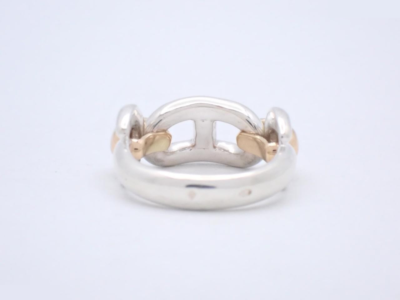 Chaine d'Ancre ring, 925/750, stamped 55, actual size #11, 7.8g — view 2