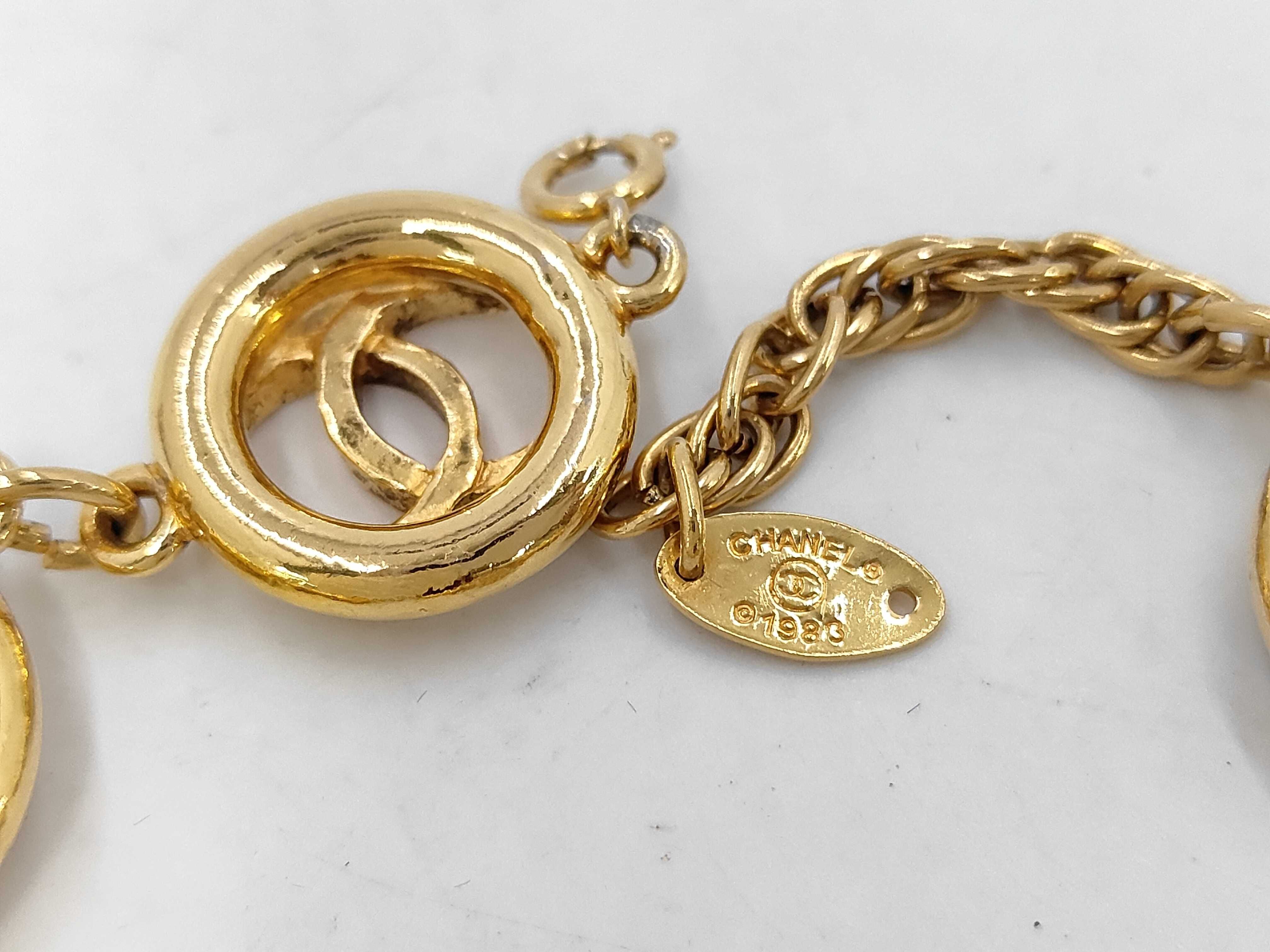 Coco Mark 6P Round GP Gold Vintage Bracelet/Bangle — view 2