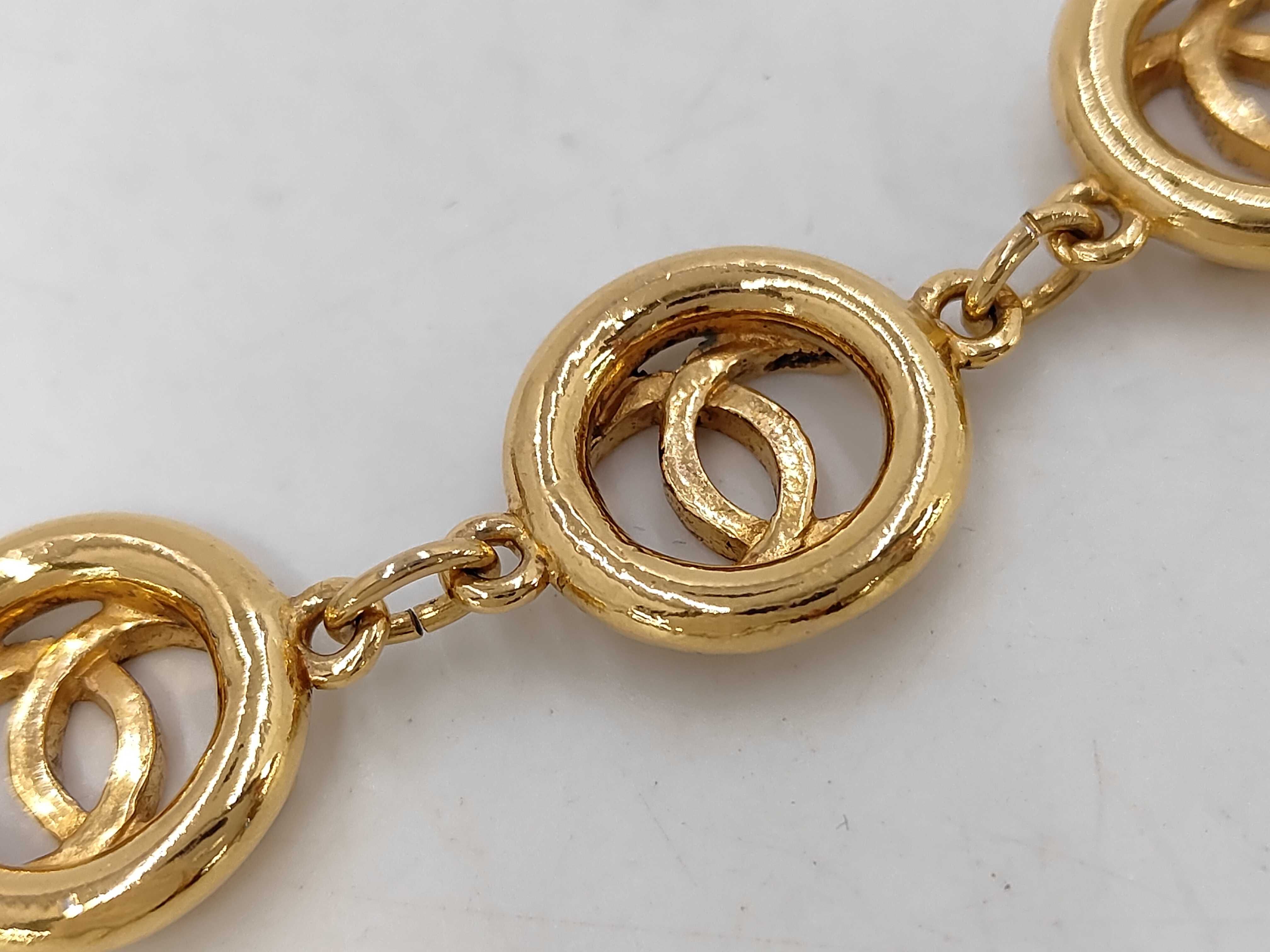 Coco Mark 6P Round GP Gold Vintage Bracelet/Bangle — view 3