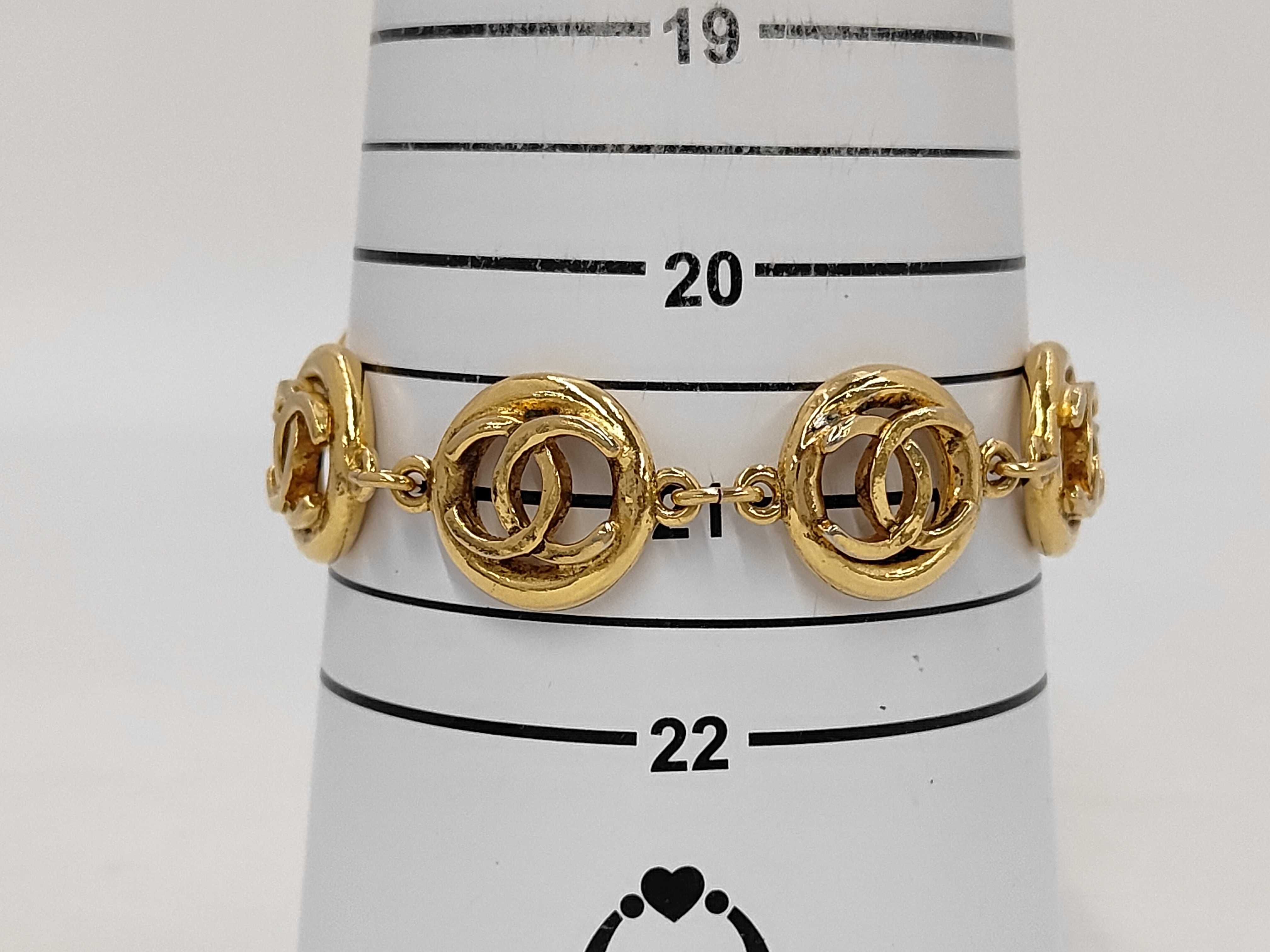 Coco Mark 6P Round GP Gold Vintage Bracelet/Bangle — view 5