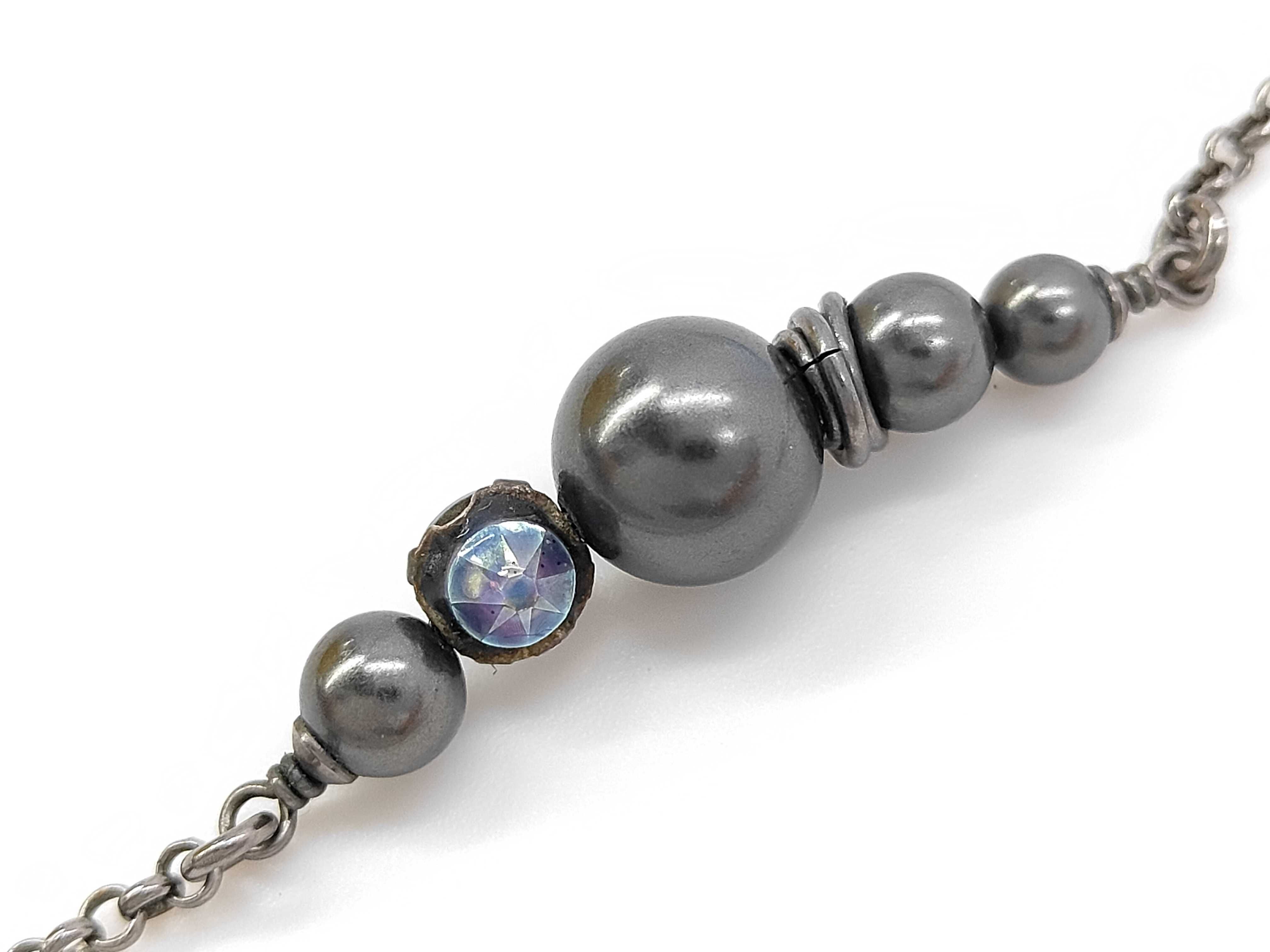 Necklace Coco Mark Gunmetal 17K Pearl Necklace — view 3