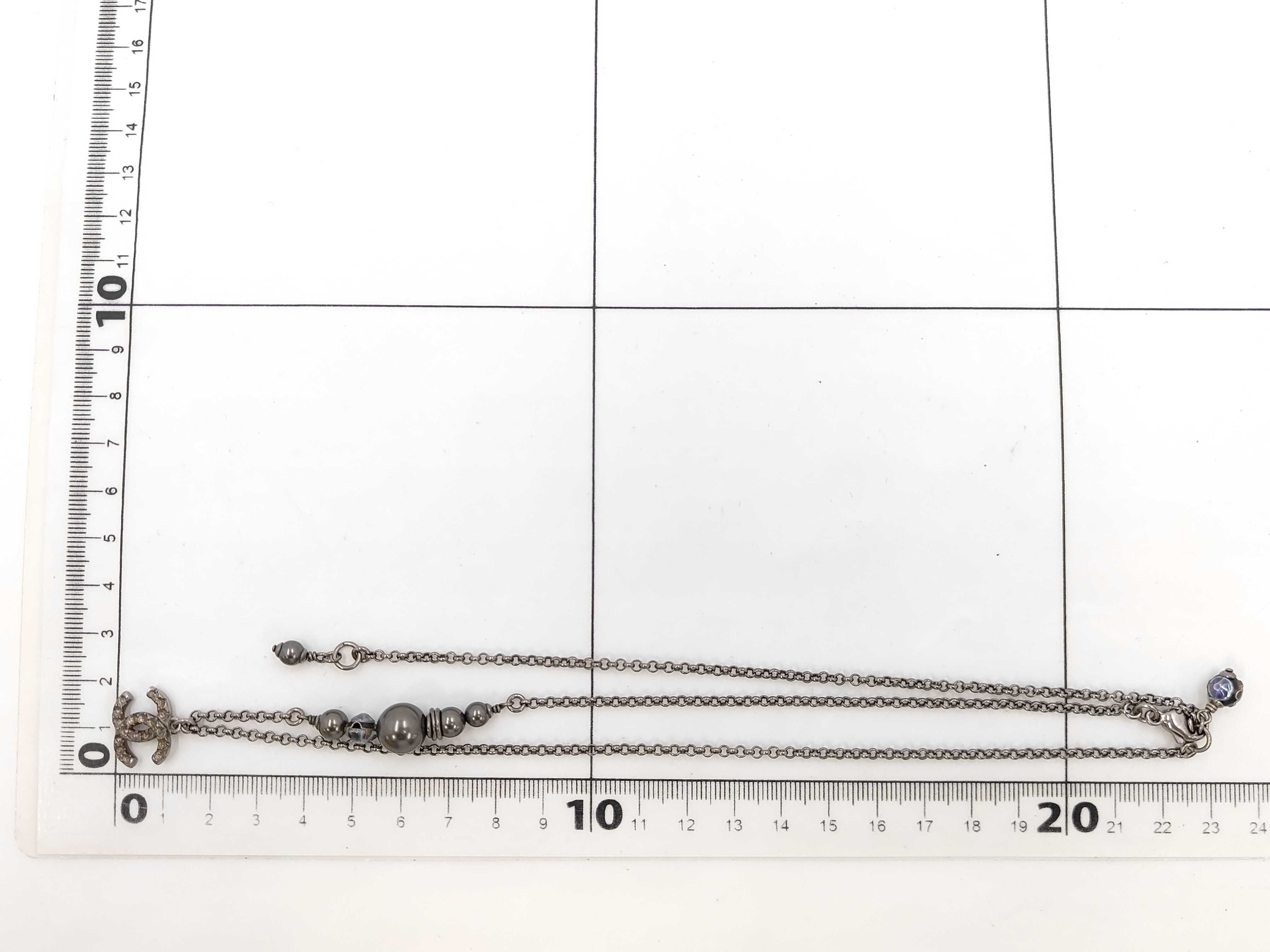 Necklace Coco Mark Gunmetal 17K Pearl Necklace — view 9