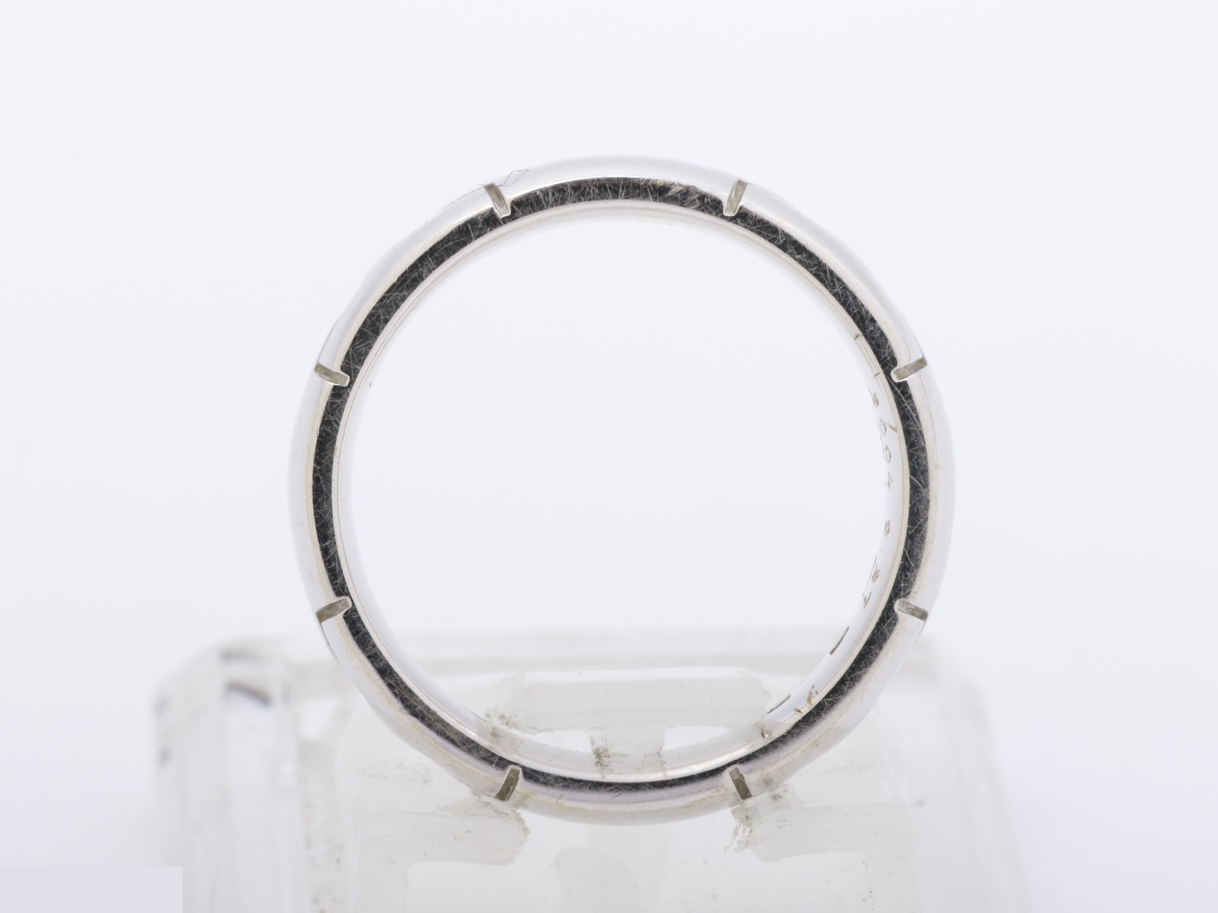 K18WG Hercules Ring, 6g, Size #46, White Gold 750 — view 5