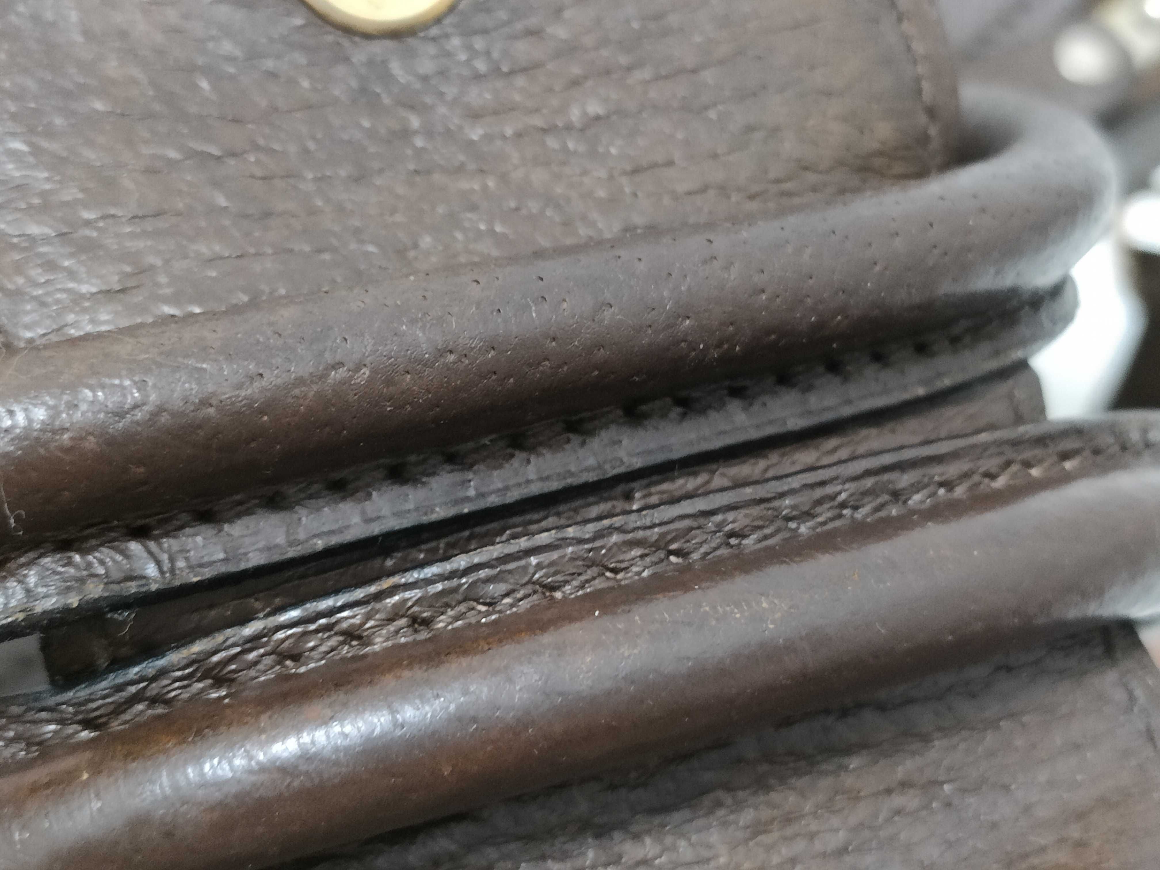Suede Leather Business Bag Shoulder Bag — view 4