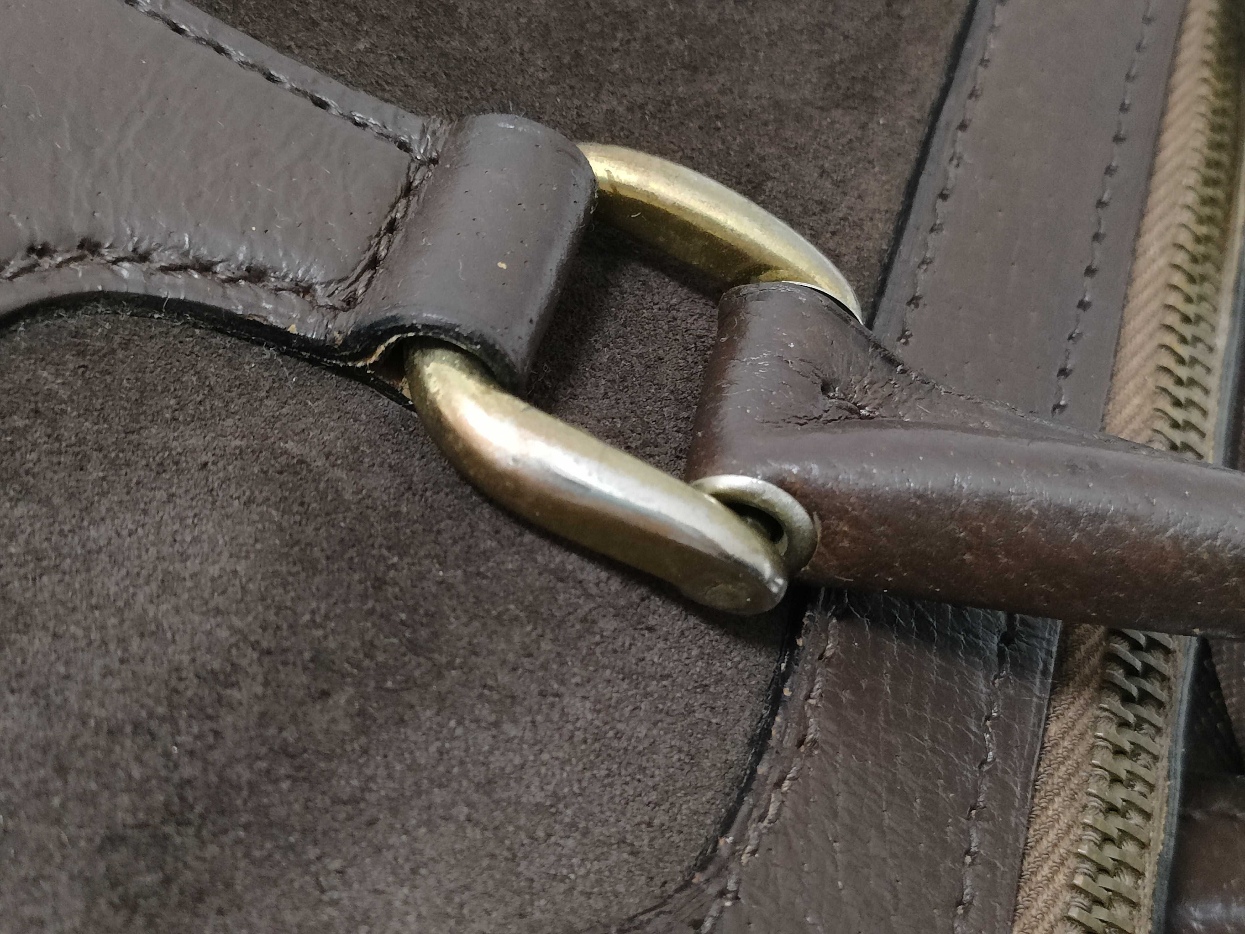 Suede Leather Business Bag Shoulder Bag — view 5