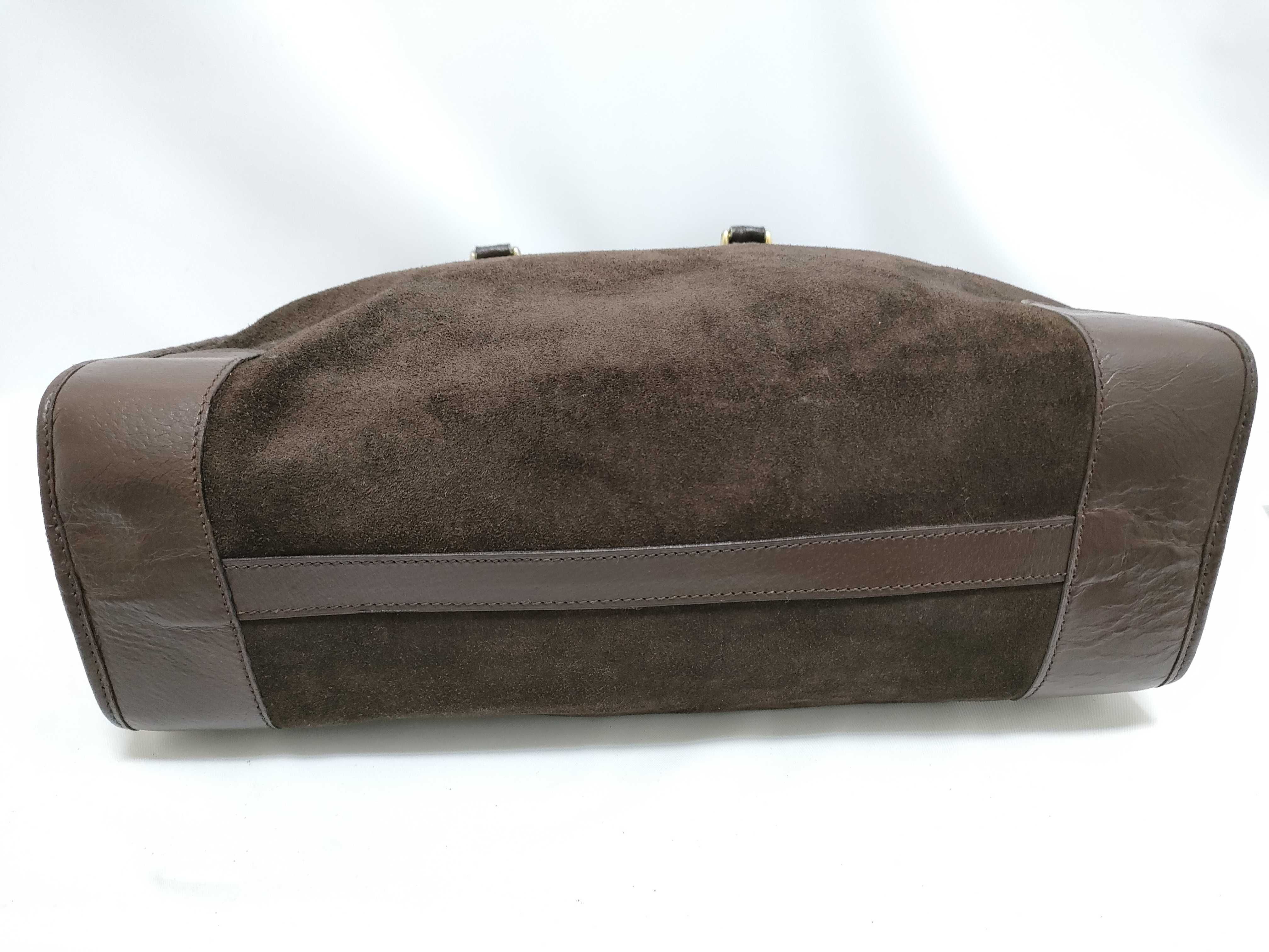 Suede Leather Business Bag Shoulder Bag — view 9