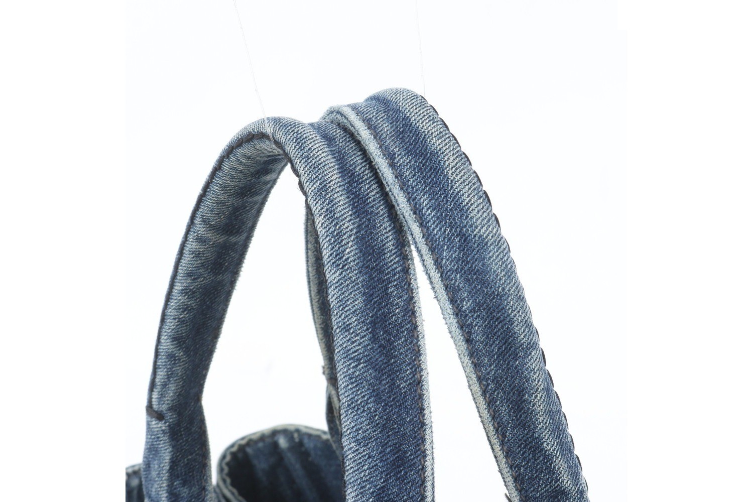 Canapa Denim Triangle Logo Tote Bag (Shoulder Bag) — view 2