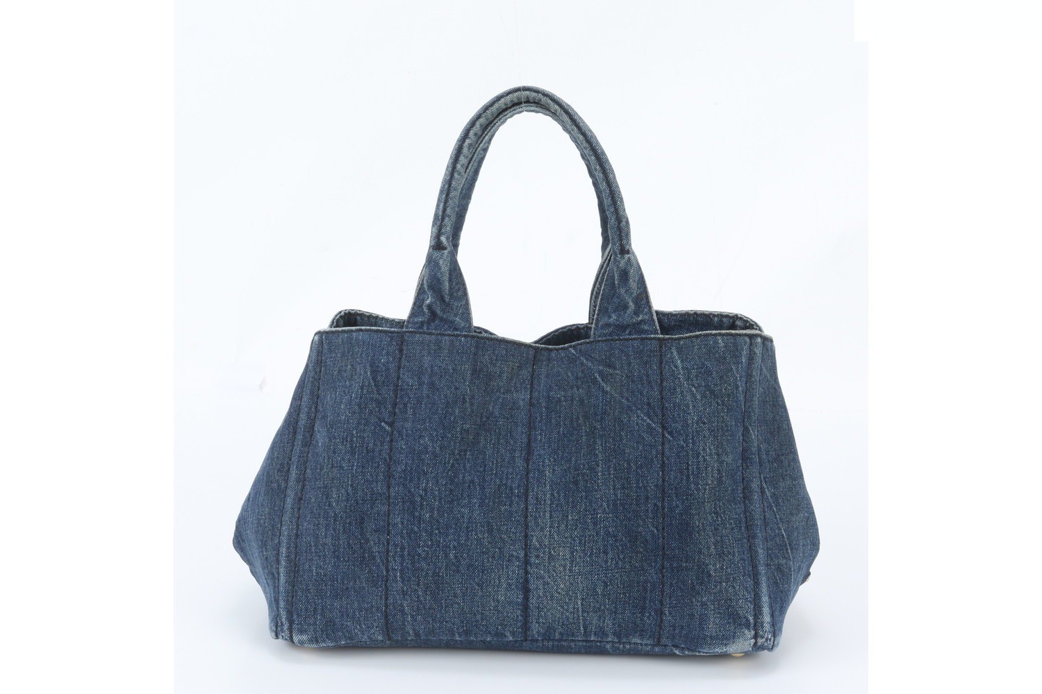 Canapa Denim Triangle Logo Tote Bag (Shoulder Bag) — view 3