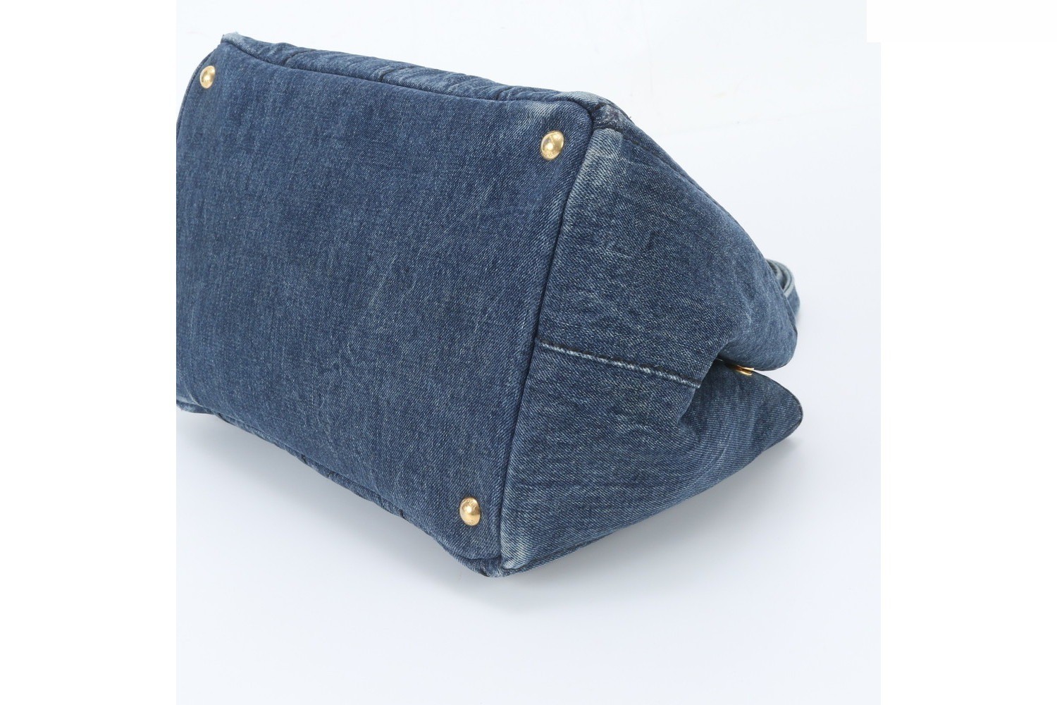 Canapa Denim Triangle Logo Tote Bag (Shoulder Bag) — view 4