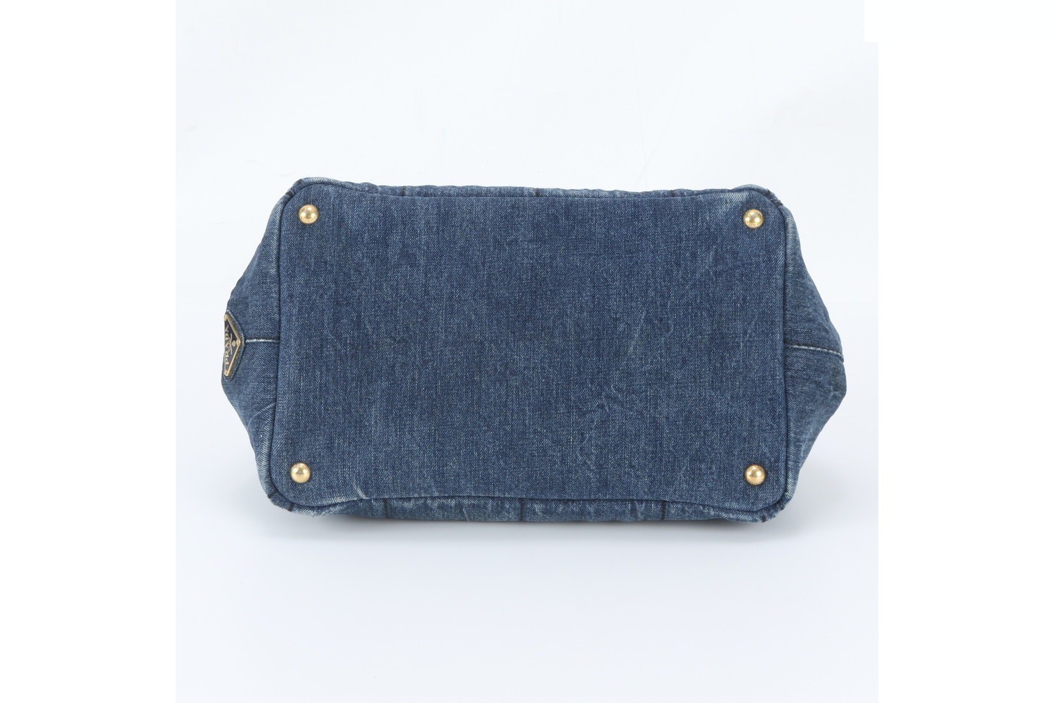 Canapa Denim Triangle Logo Tote Bag (Shoulder Bag) — view 6