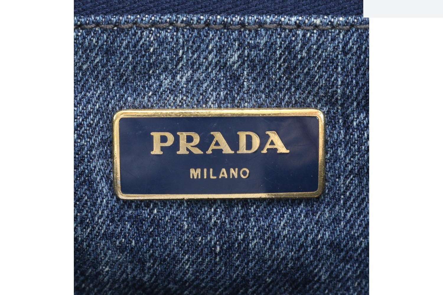 Canapa Denim Triangle Logo Tote Bag (Shoulder Bag) — view 8