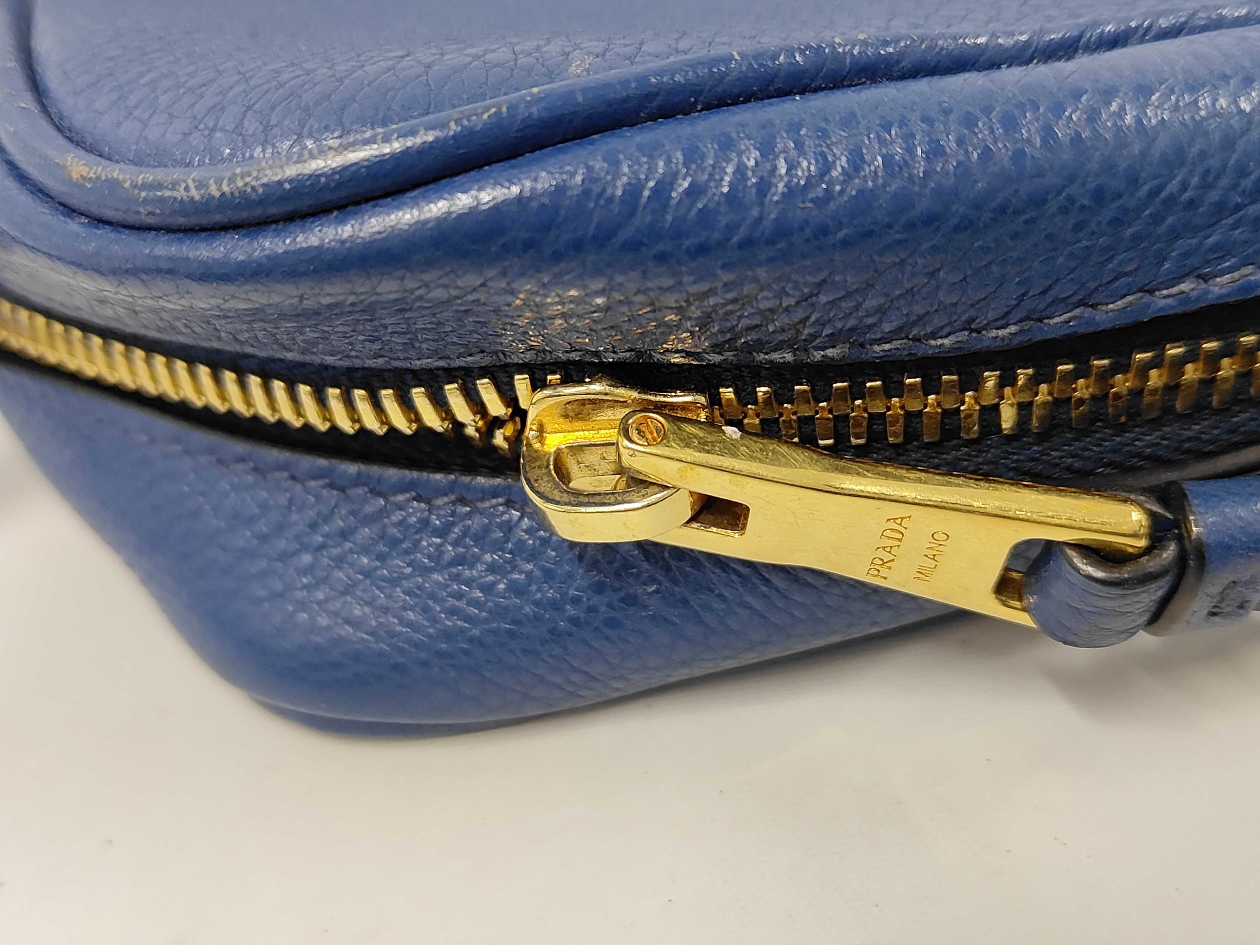 Square Shoulder Bag Vitello Blue Prada Shoulder Bag — view 8