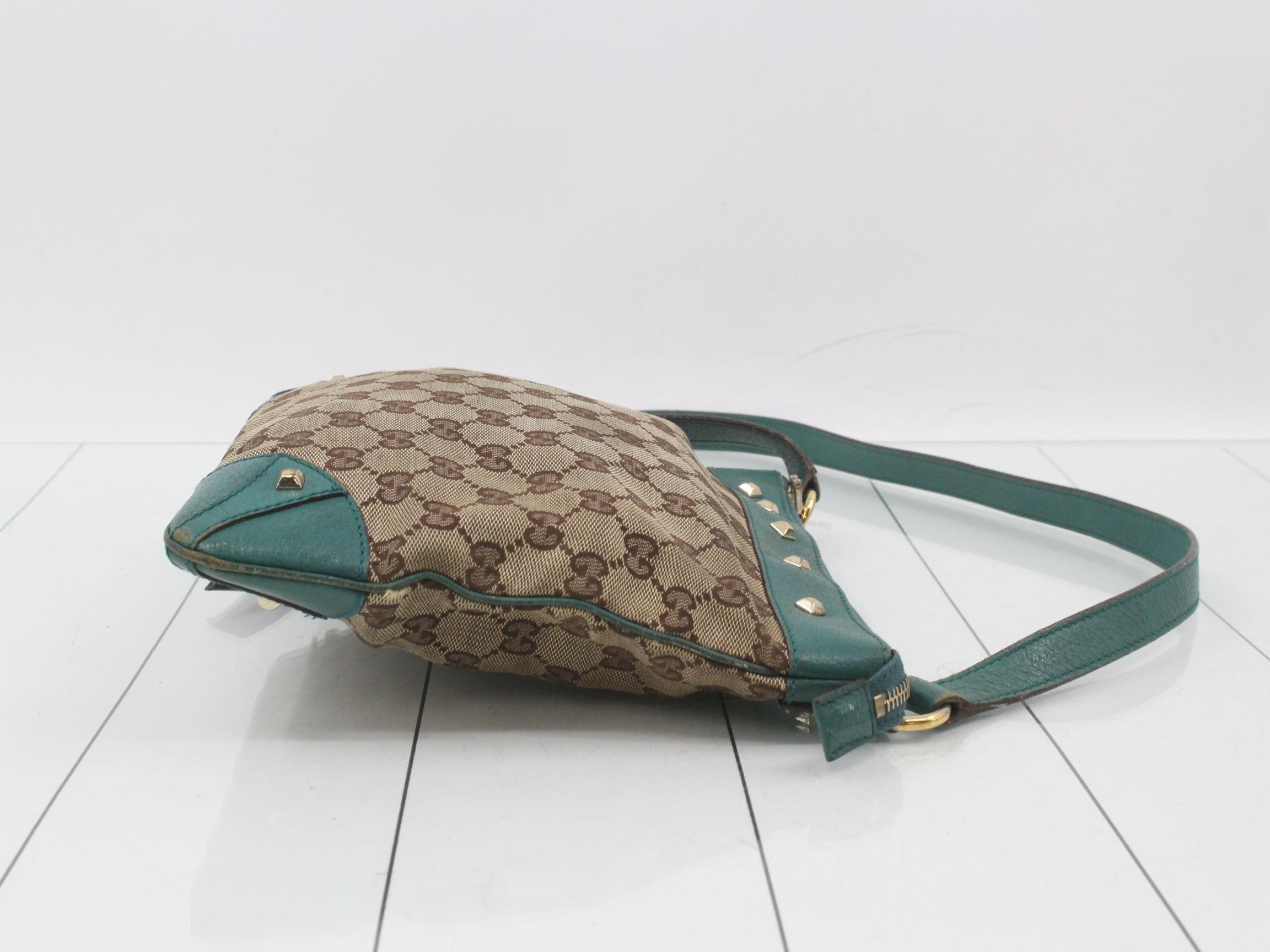 GG Canvas Leather Shoulder Bag — view 3