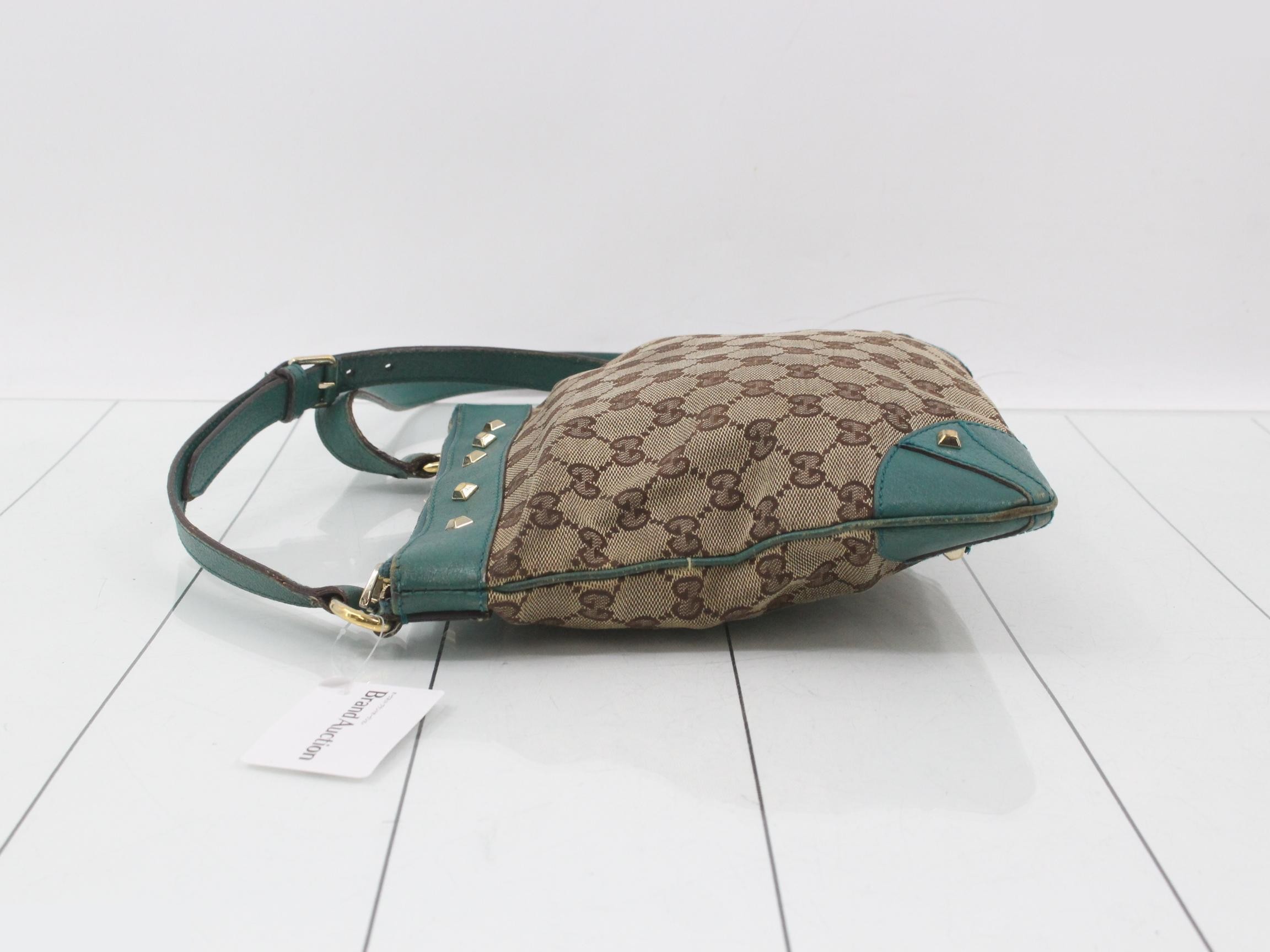 GG Canvas Leather Shoulder Bag — view 4