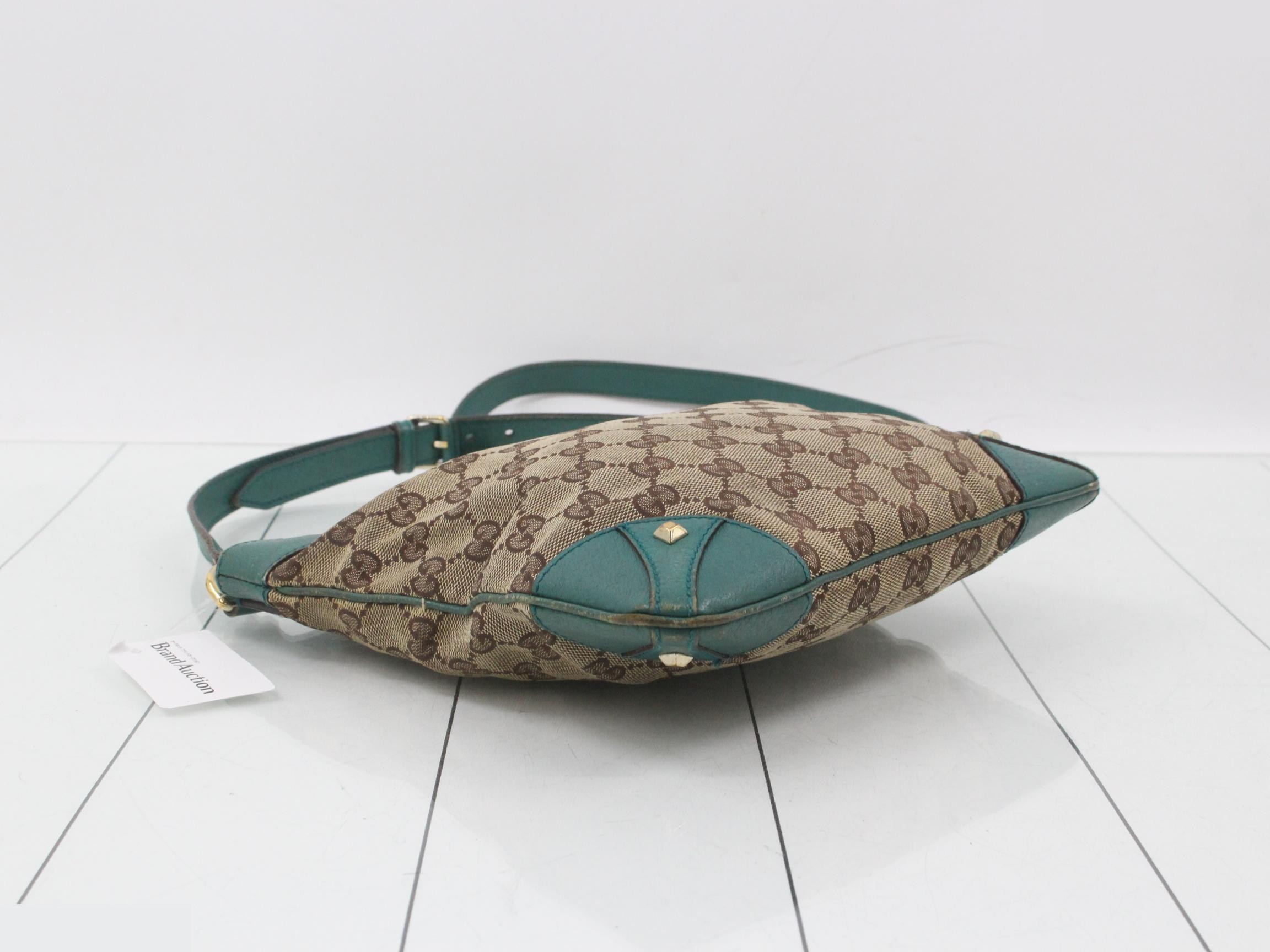 GG Canvas Leather Shoulder Bag — view 5