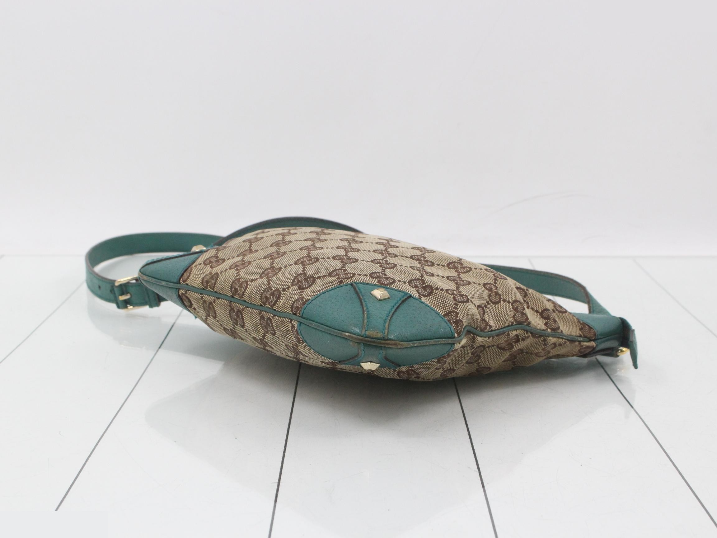 GG Canvas Leather Shoulder Bag — view 6