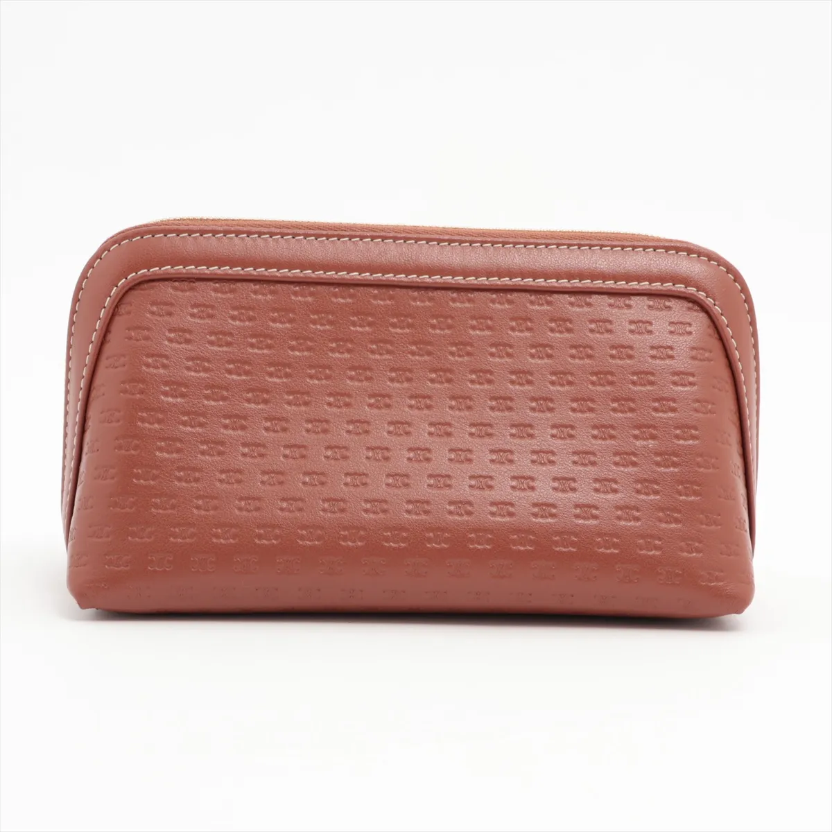 Triomphe Leather Pouch Brown — view 2