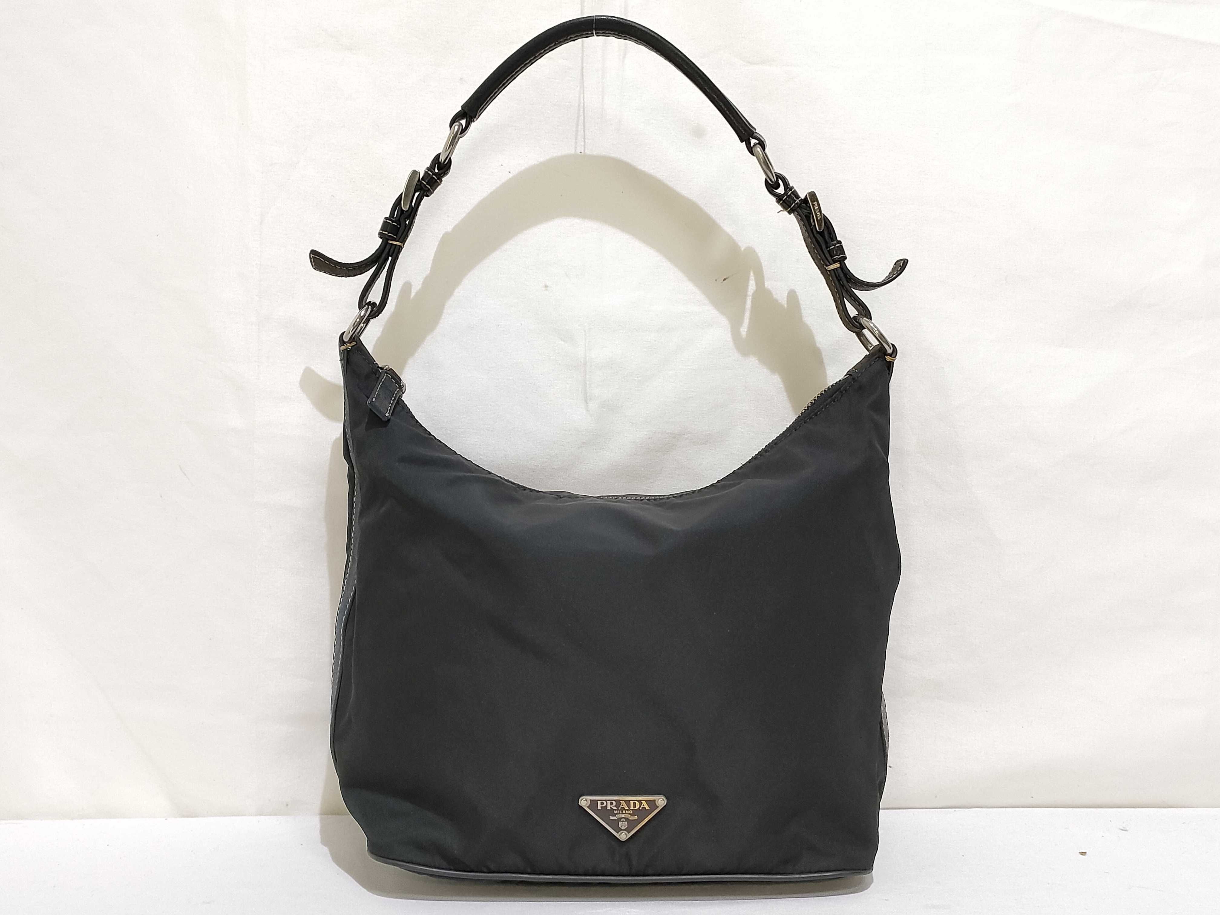 Nylon One-Shoulder Bag, Black