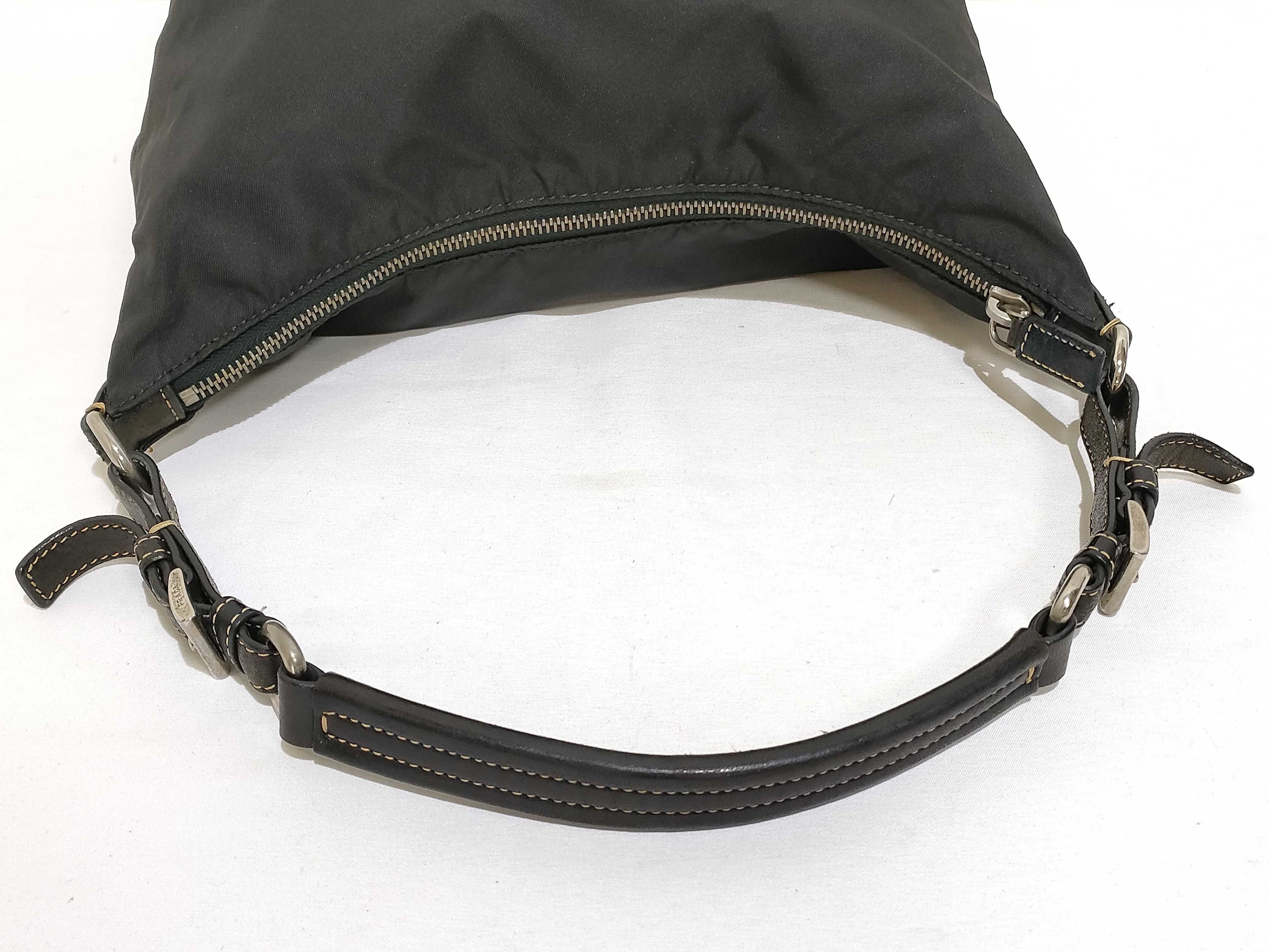 Nylon One-Shoulder Bag, Black — view 3