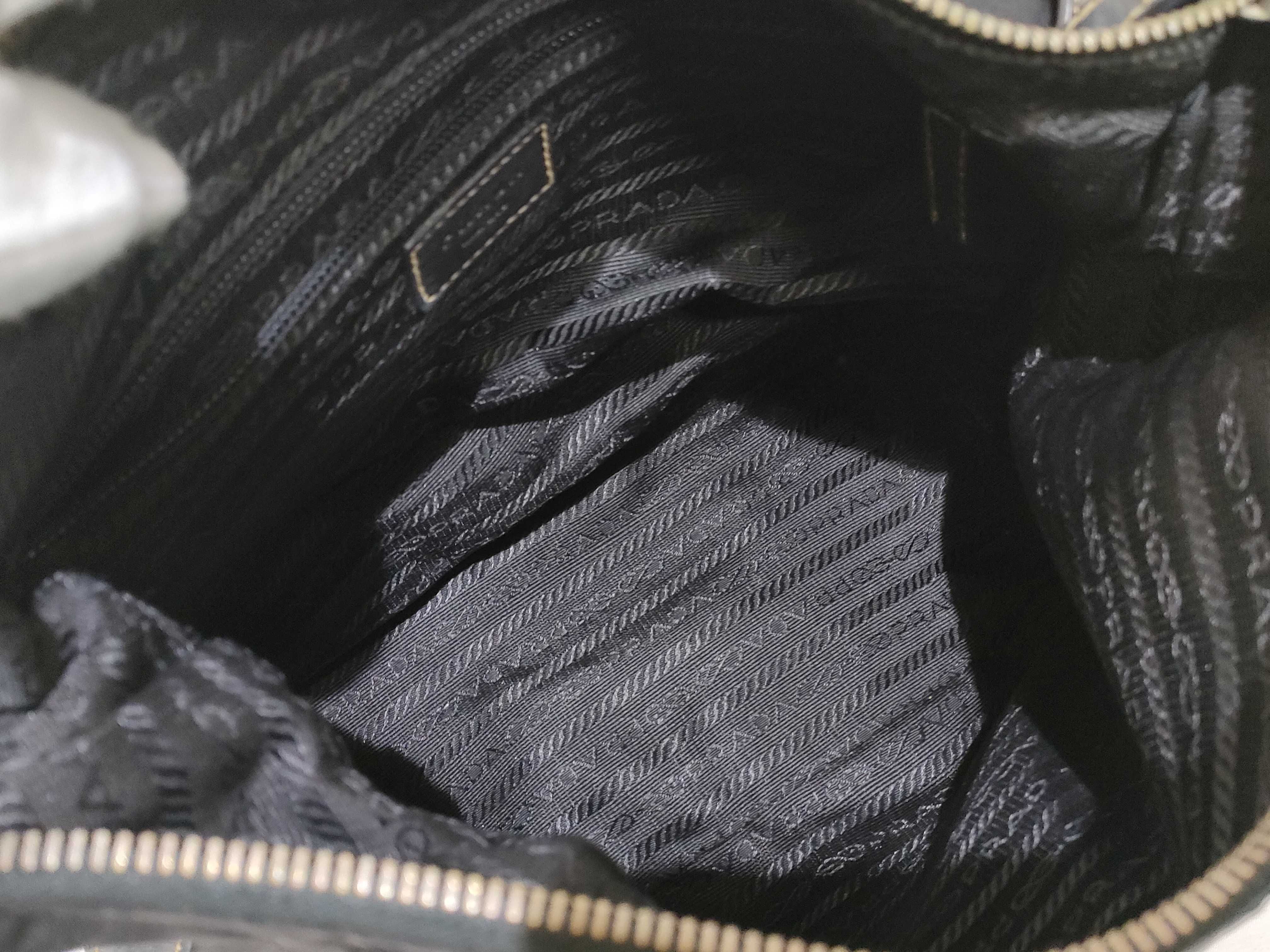 Nylon One-Shoulder Bag, Black — view 9
