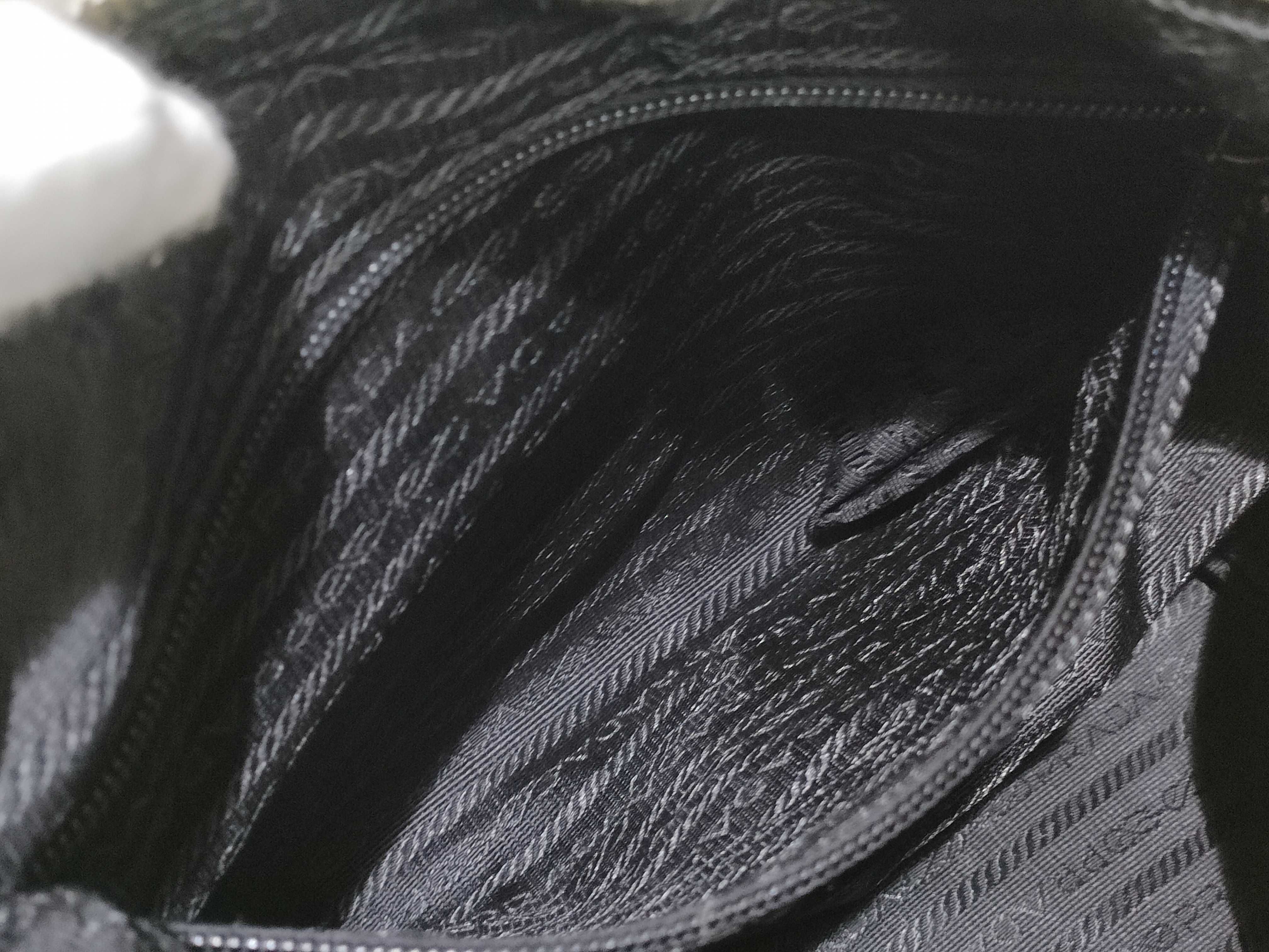 Nylon One-Shoulder Bag, Black — view 10