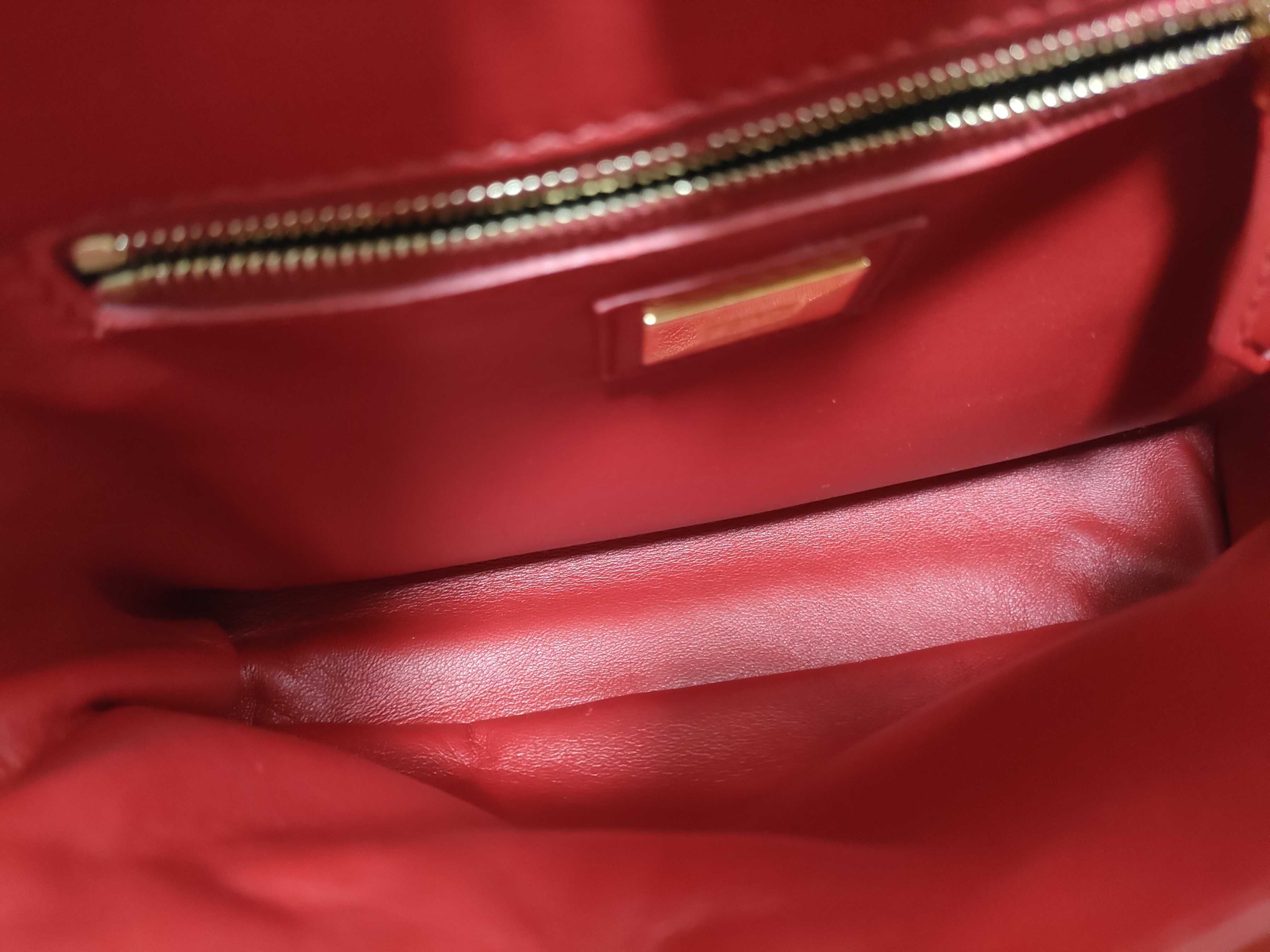 Peekaboo XS Leather 2-Way Handbag, Red, 8BN309 (Shoulder Bag) — view 8