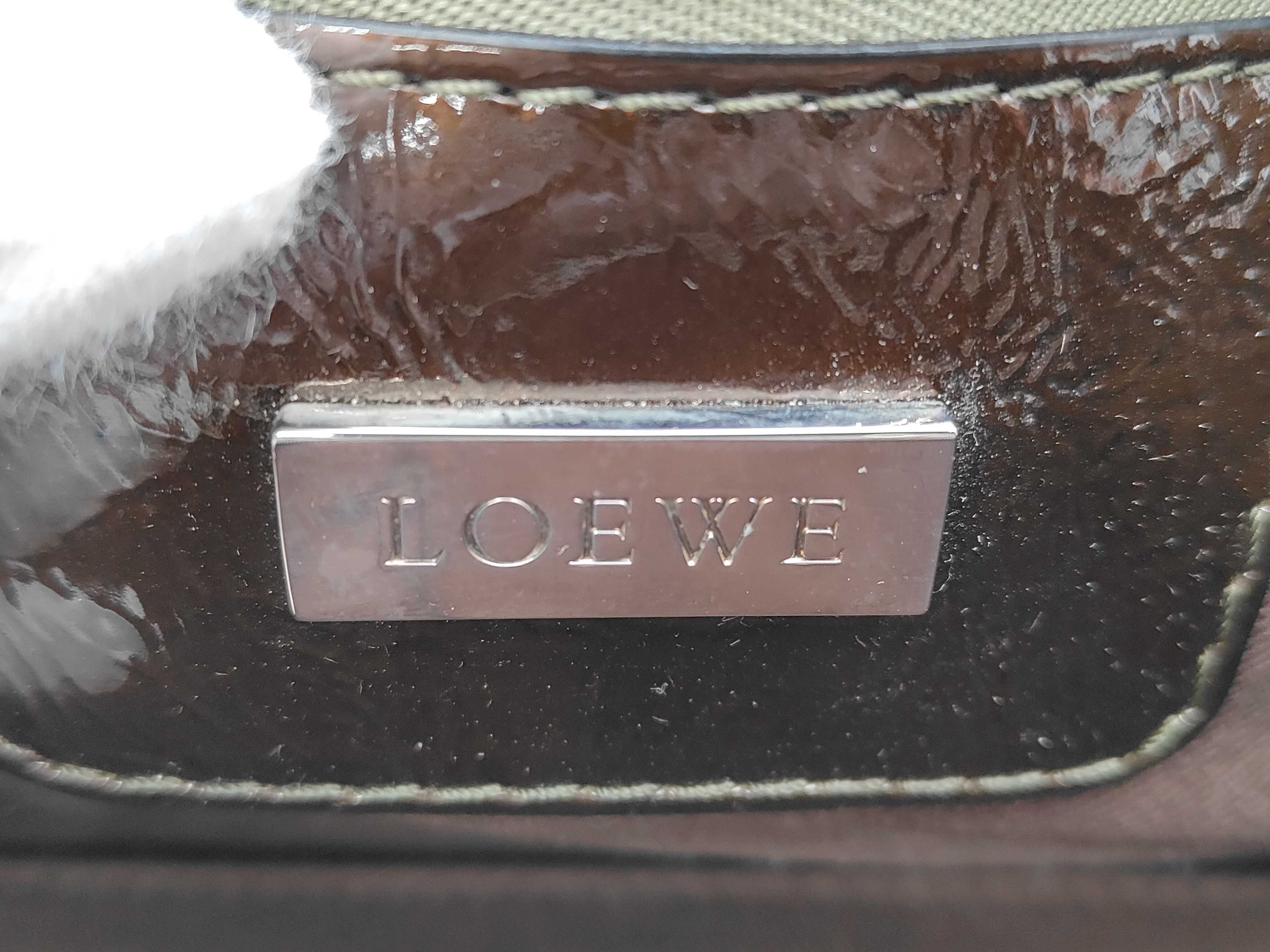Amazona Patent Handbag Brown Boston Bag — view 10