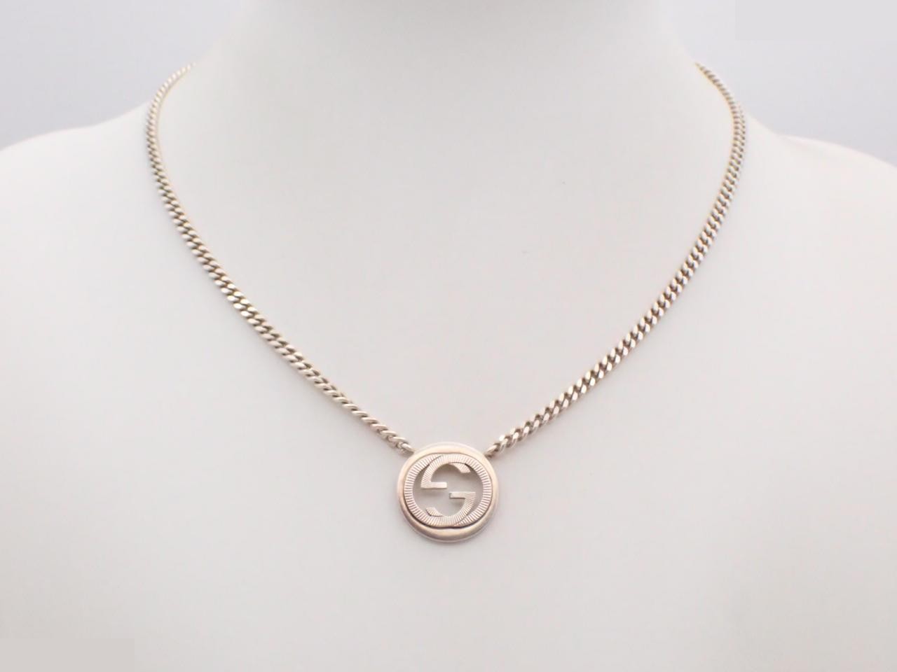 Ag925/18.4g Interlocking Necklace, Chain approx. 45cm — view 3