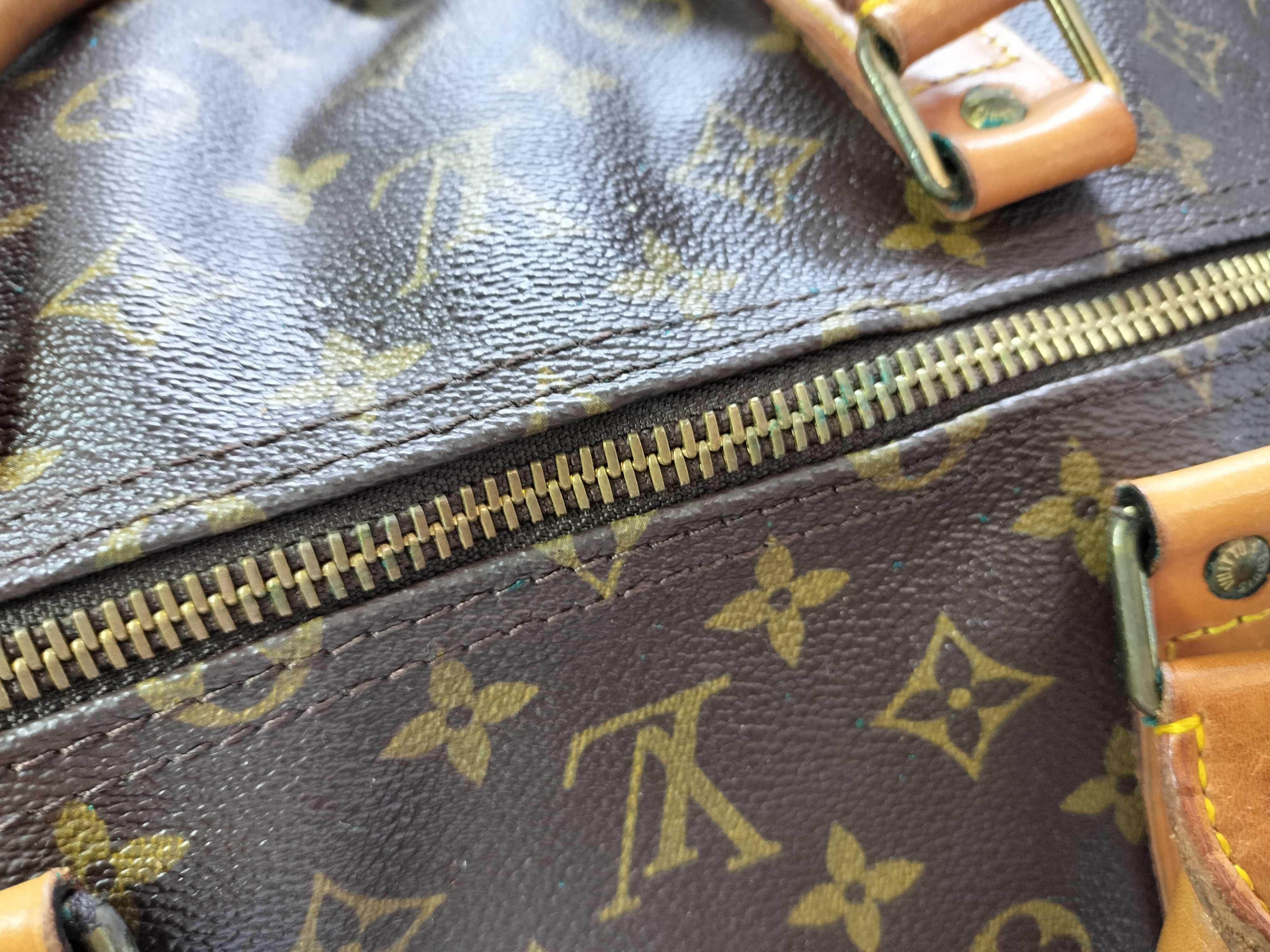 Monogram Keepall Bandoulière 60 M41412 FH0950 Brown Boston Bag — view 6