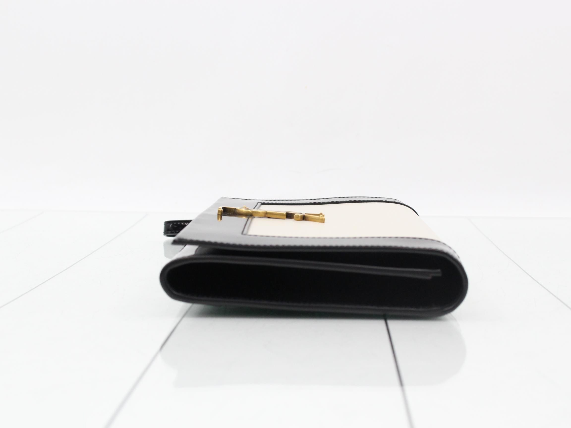 Unused clutch bag/second bag, black/ivory — view 3