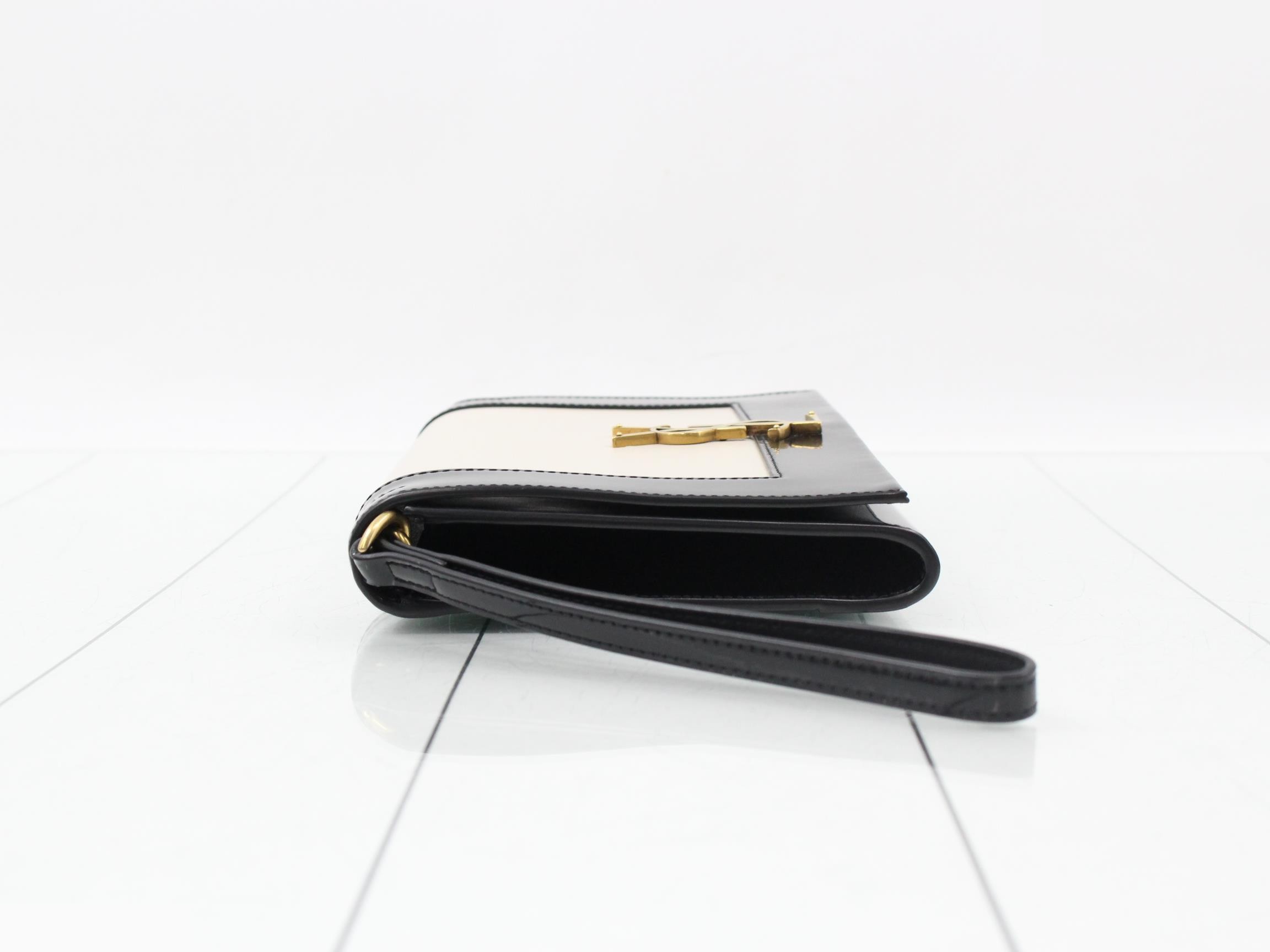 Unused clutch bag/second bag, black/ivory — view 4