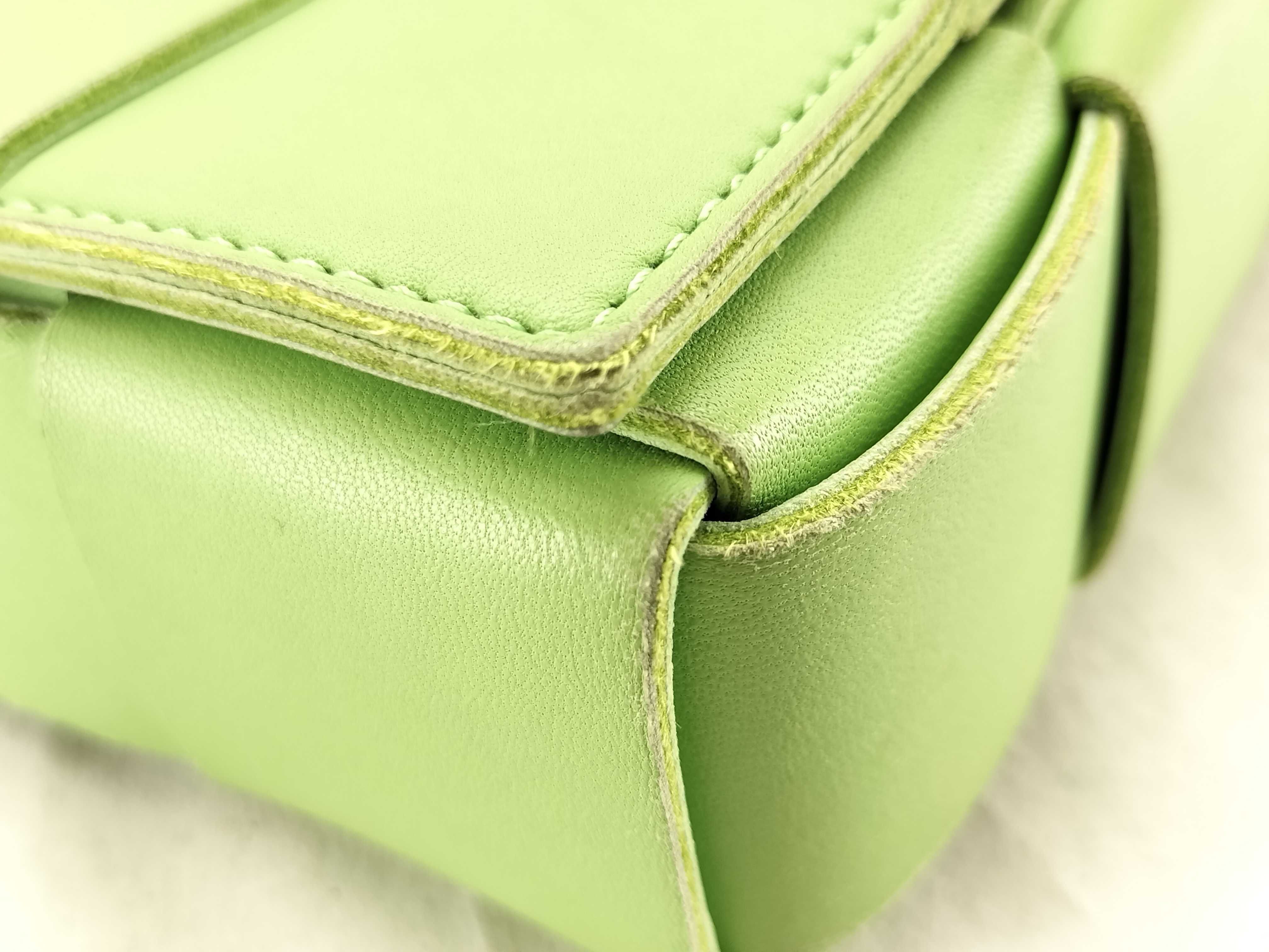 KR- Maxi Intrecciato Cassette Leather Shoulder Bag Green - Grade Shoulder Bag — view 6