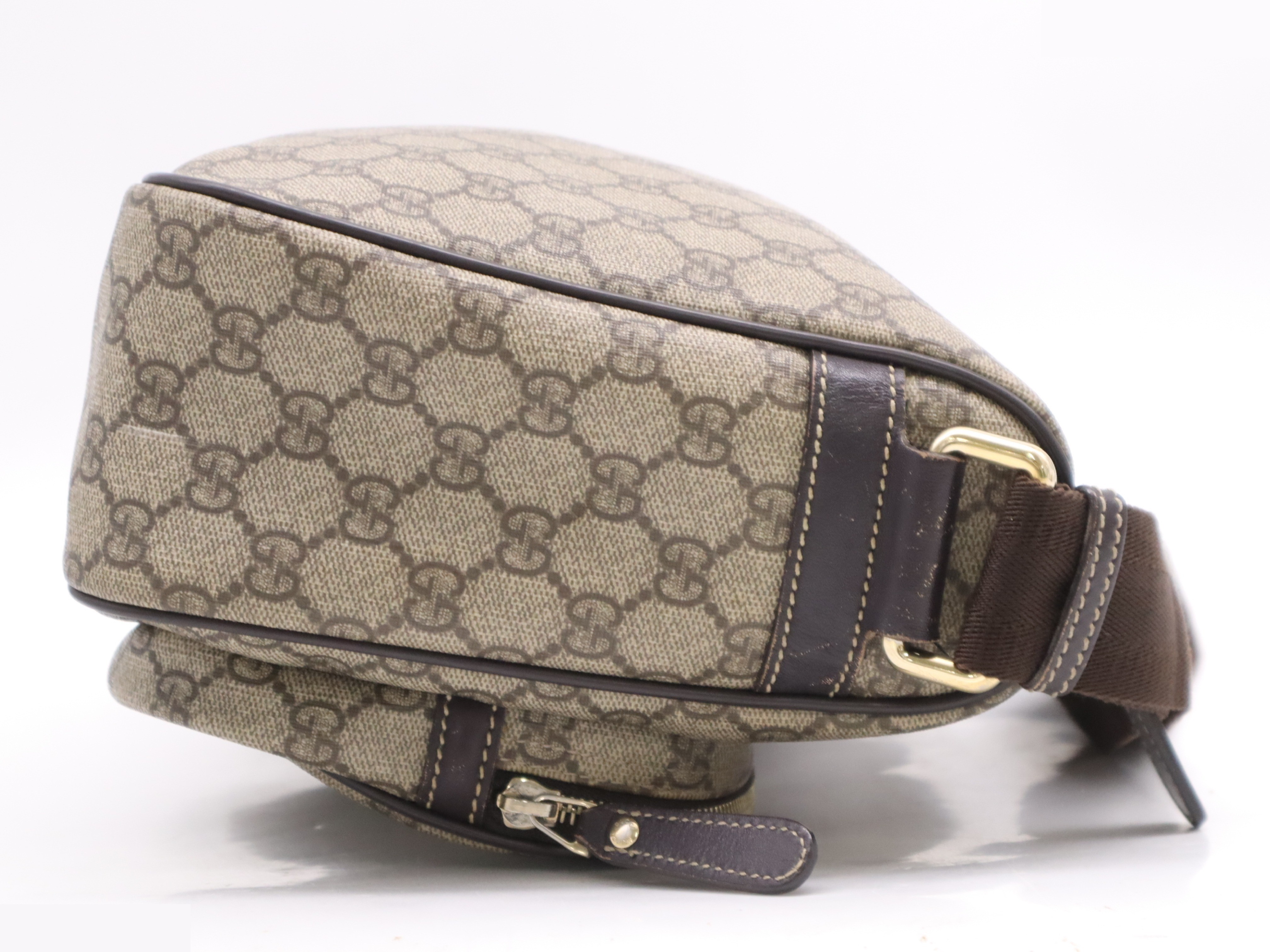 GG Supreme Guccissima Shoulder Bag, Beige/Brown, 520981 — view 5