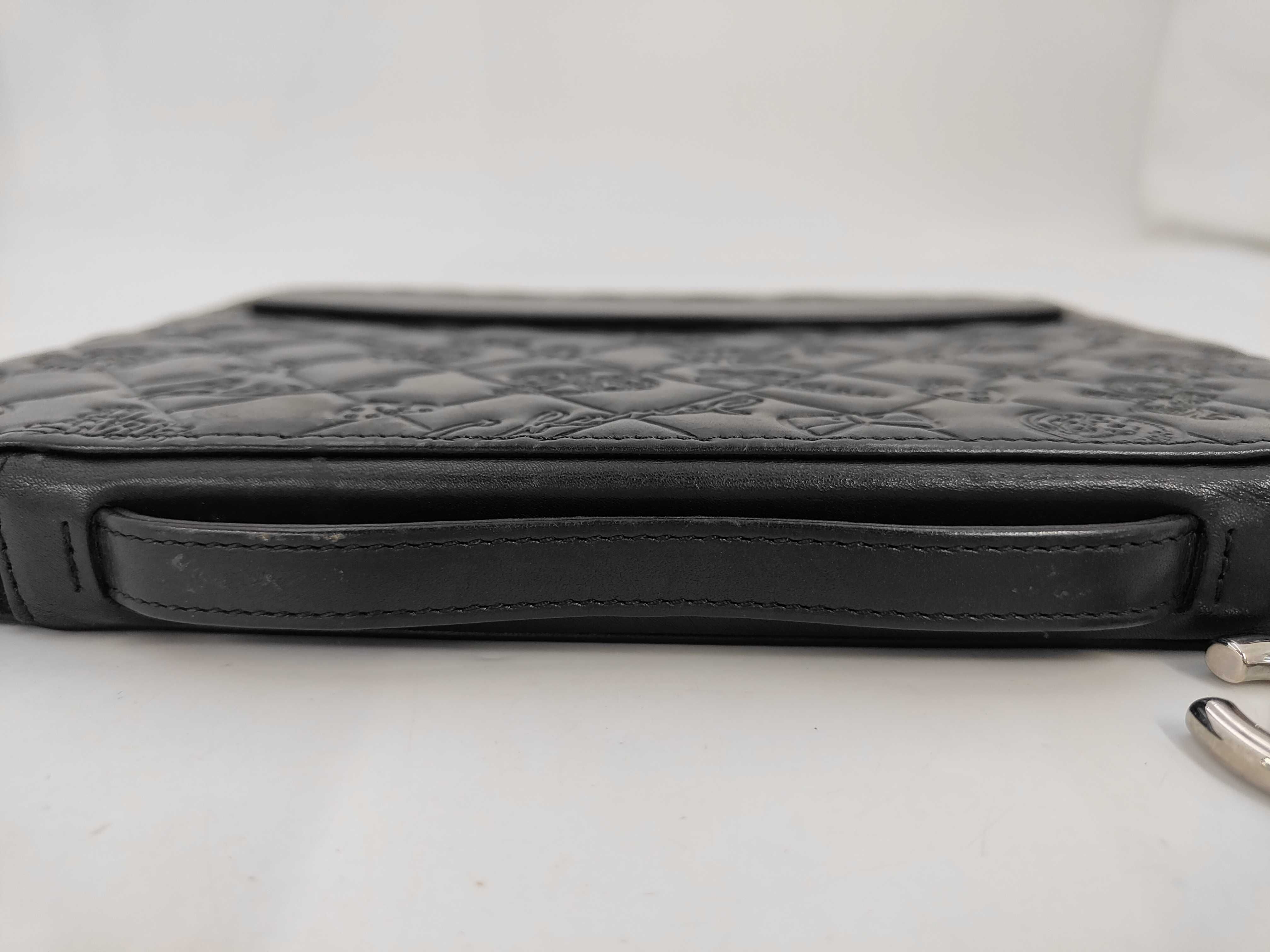 Tablet Case, Lambskin, Embossed, Black Bag — view 10