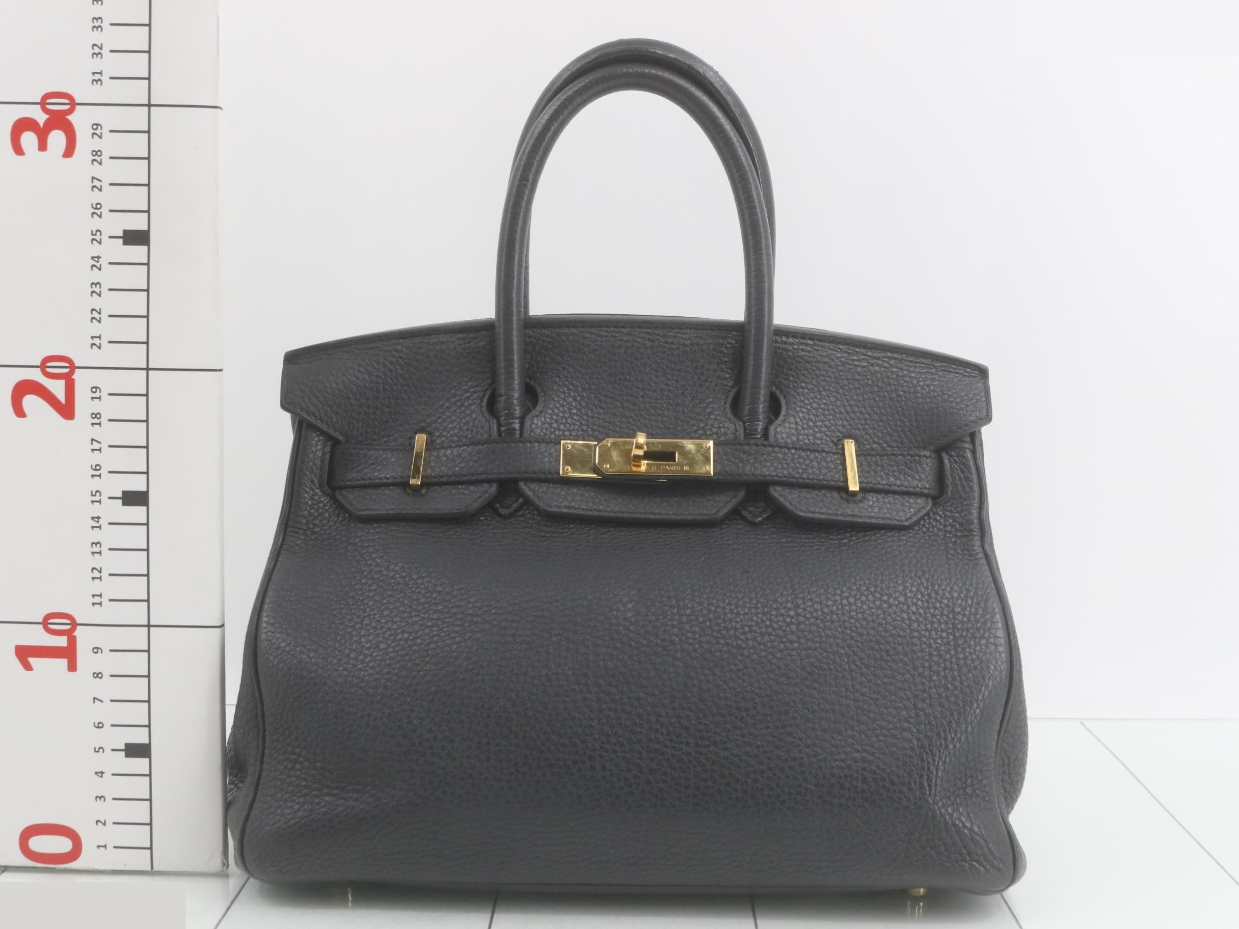Birkin 30 Togo Leather Handbag, A Stamp — view 2