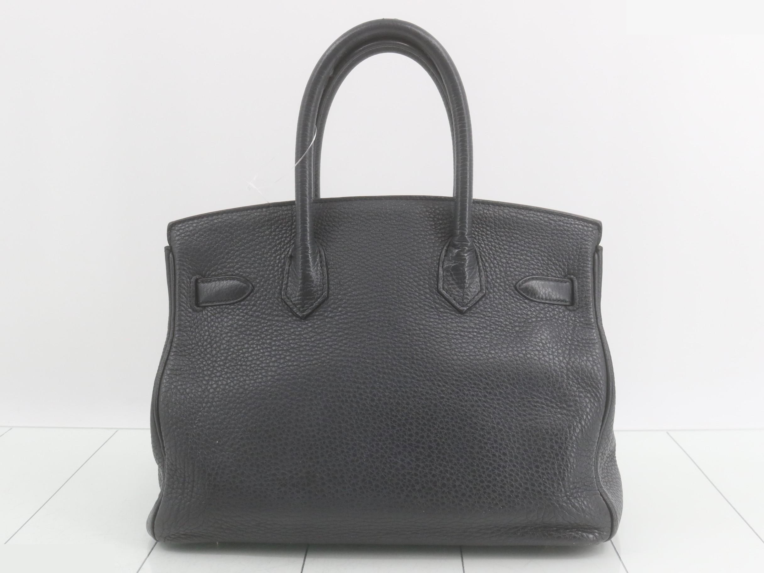 Birkin 30 Togo Leather Handbag, A Stamp — view 3