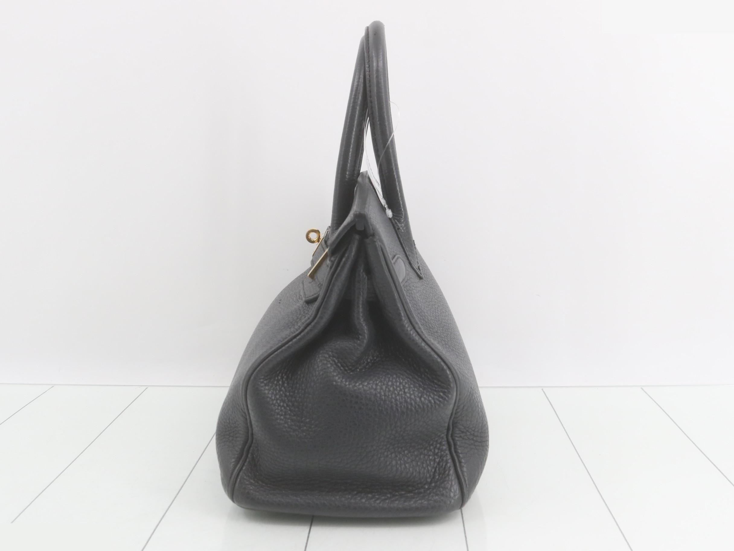 Birkin 30 Togo Leather Handbag, A Stamp — view 4