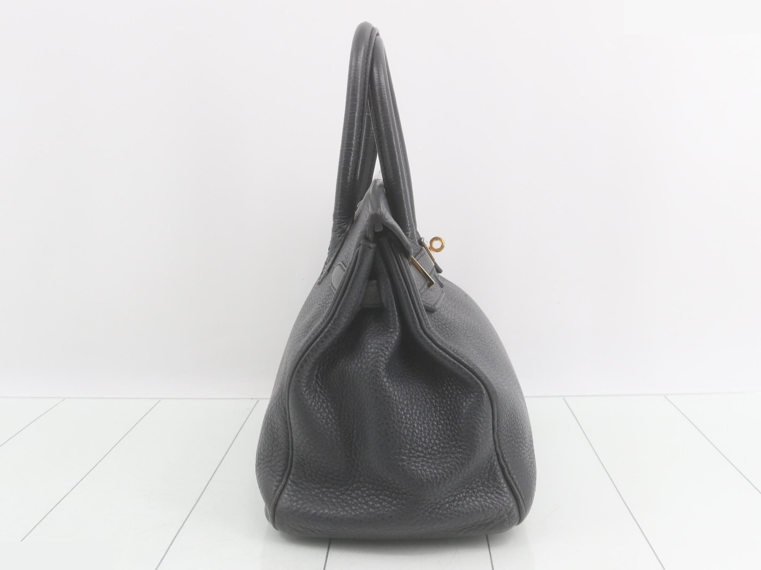 Birkin 30 Togo Leather Handbag, A Stamp — view 5